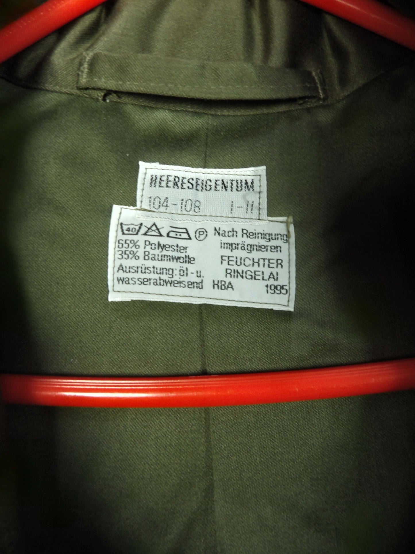 1995 Unissued German Bundeswehr Nässeschutz L-XL