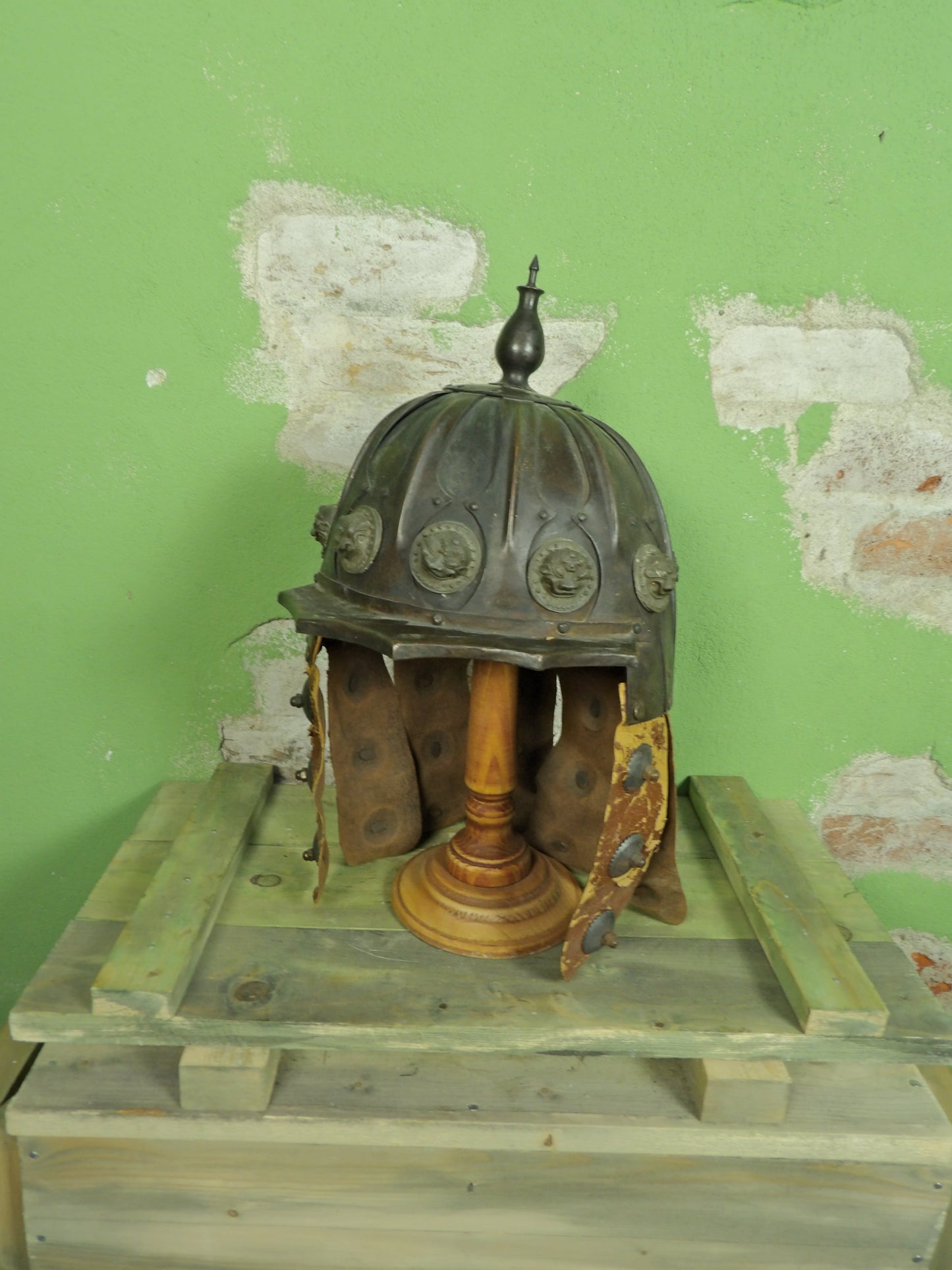 Repro Mongolian Khan Tribute Helmet