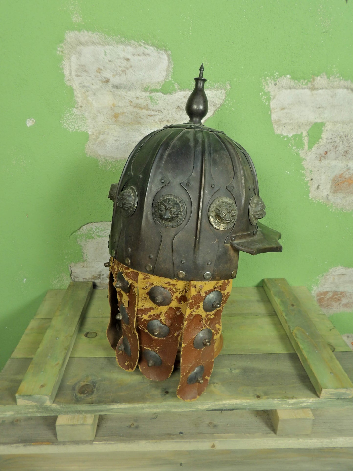 Repro Mongolian Khan Tribute Helmet