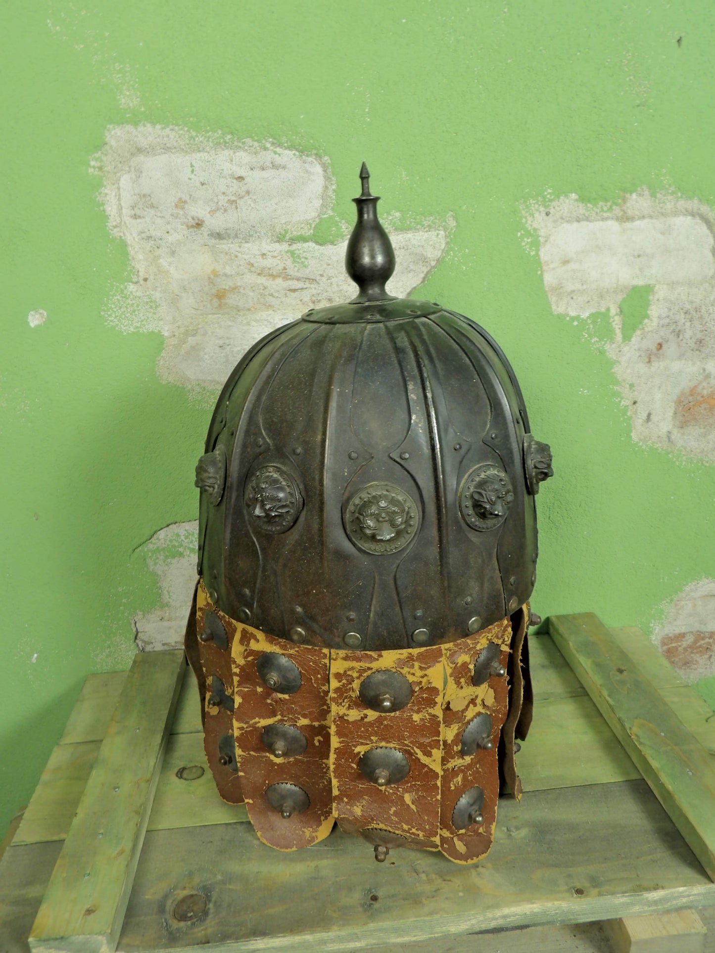 Repro Mongolian Khan Tribute Helmet
