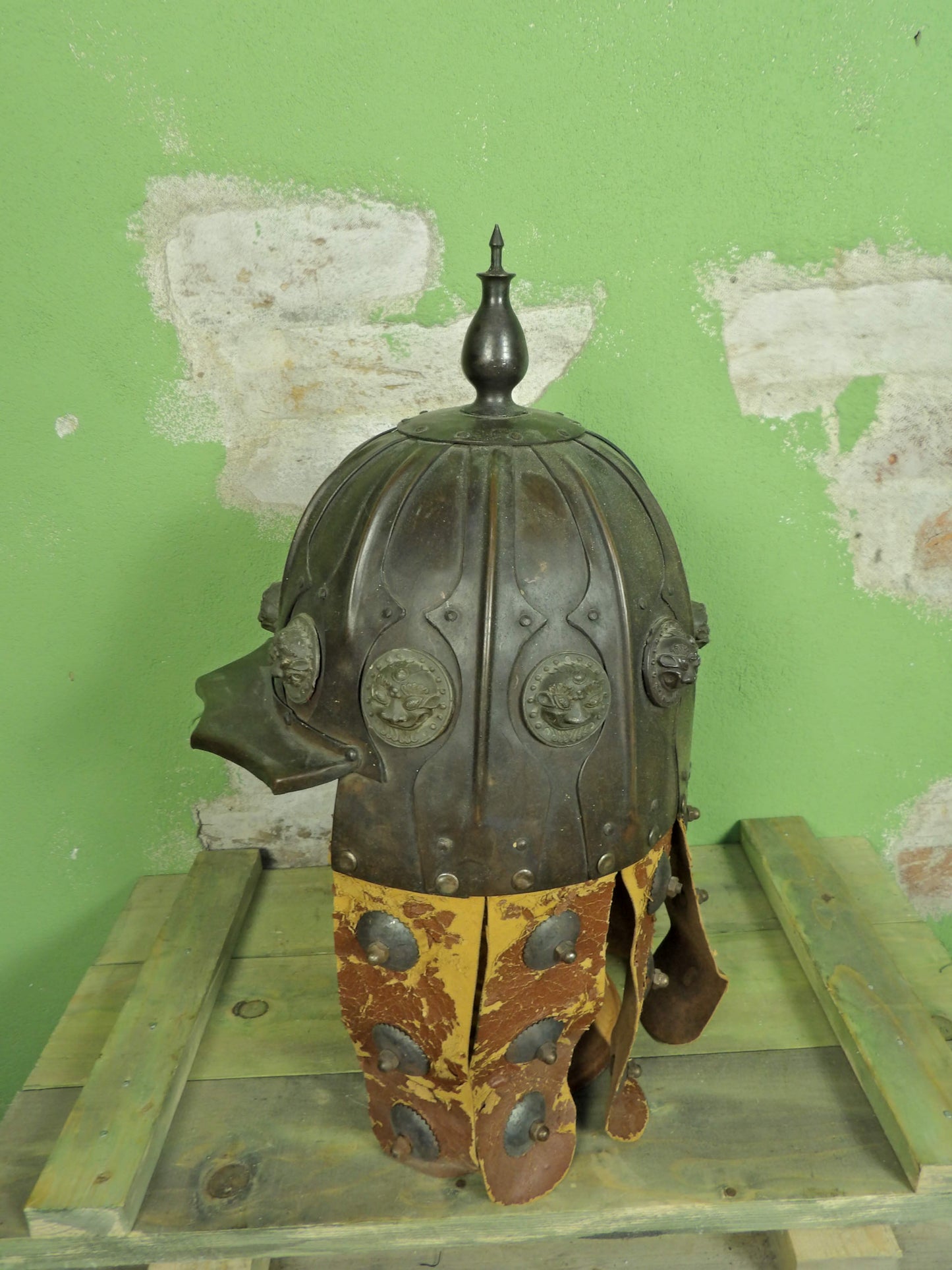 Repro Mongolian Khan Tribute Helmet