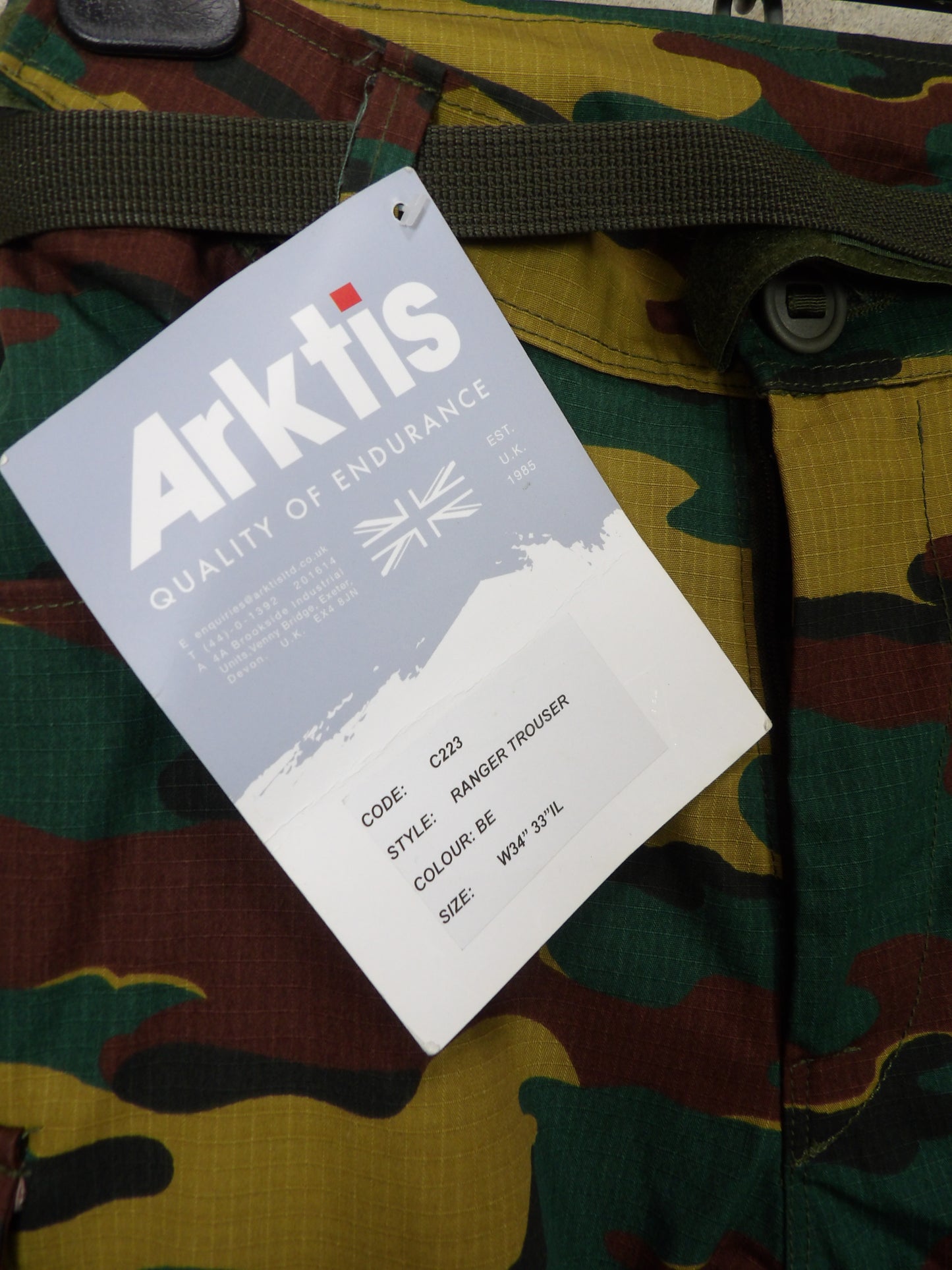 Arktis Belgium Jigsaw Ranger Trousers C223 M