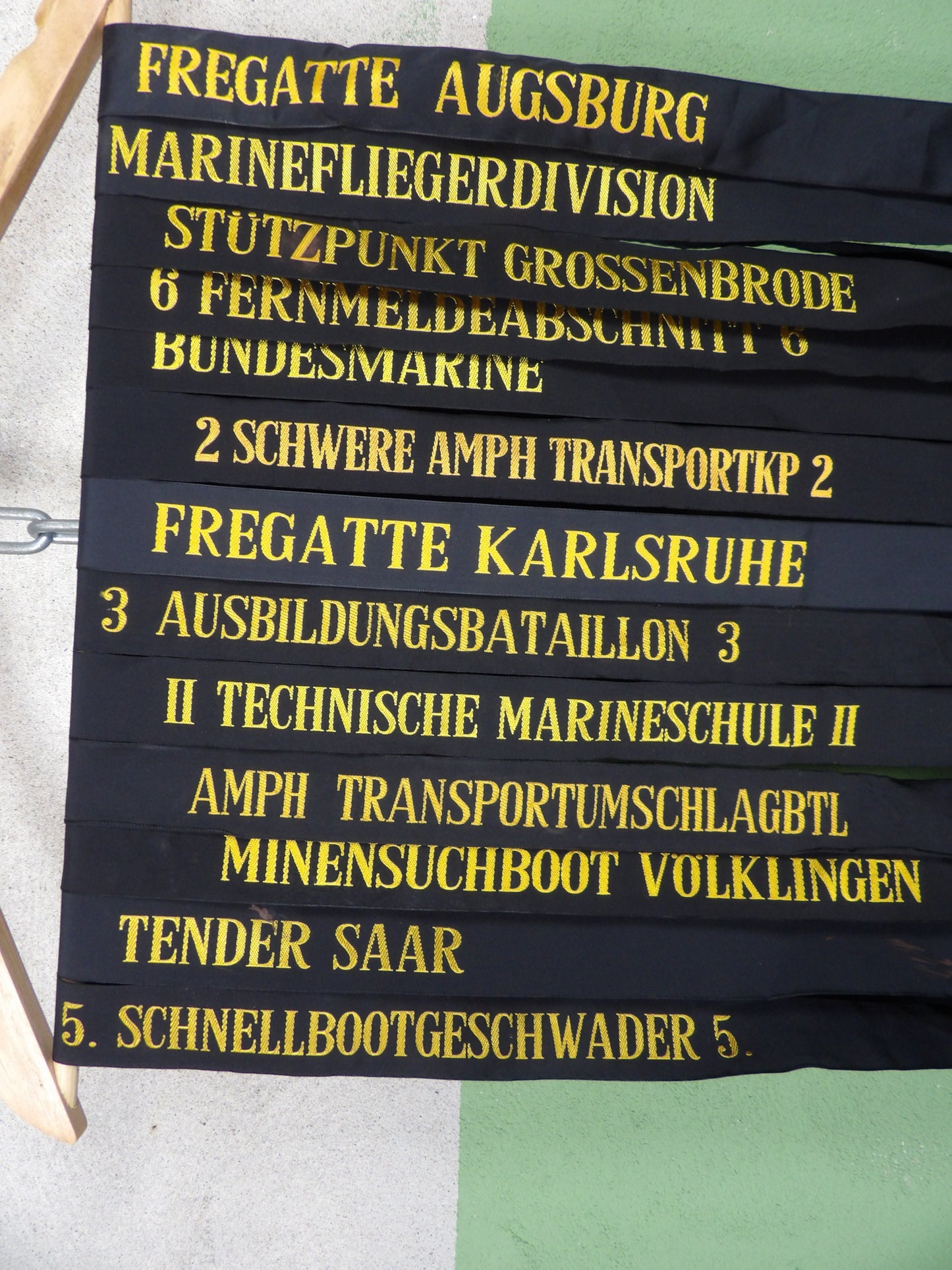 Random West German Bundesmarine Navy Cap Tallies