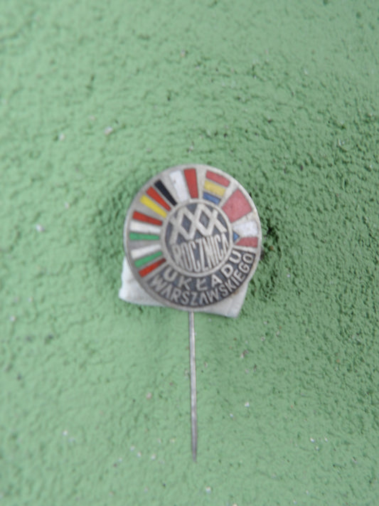 Polish Warsaw Pact 30th Anniversary Pin PRL Cold War Badge 1985