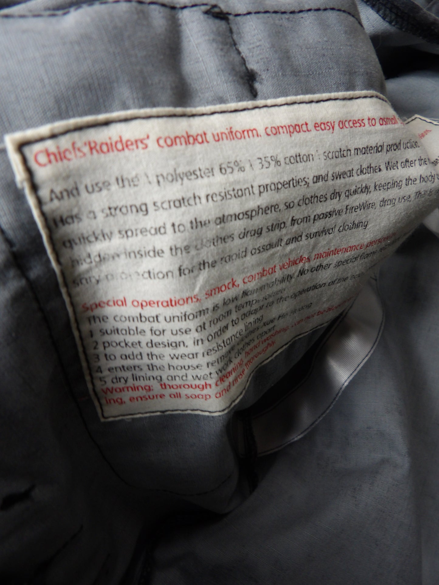 Issued Grey Black "Wagner" Tactical Jacket Night ATACS Moss L