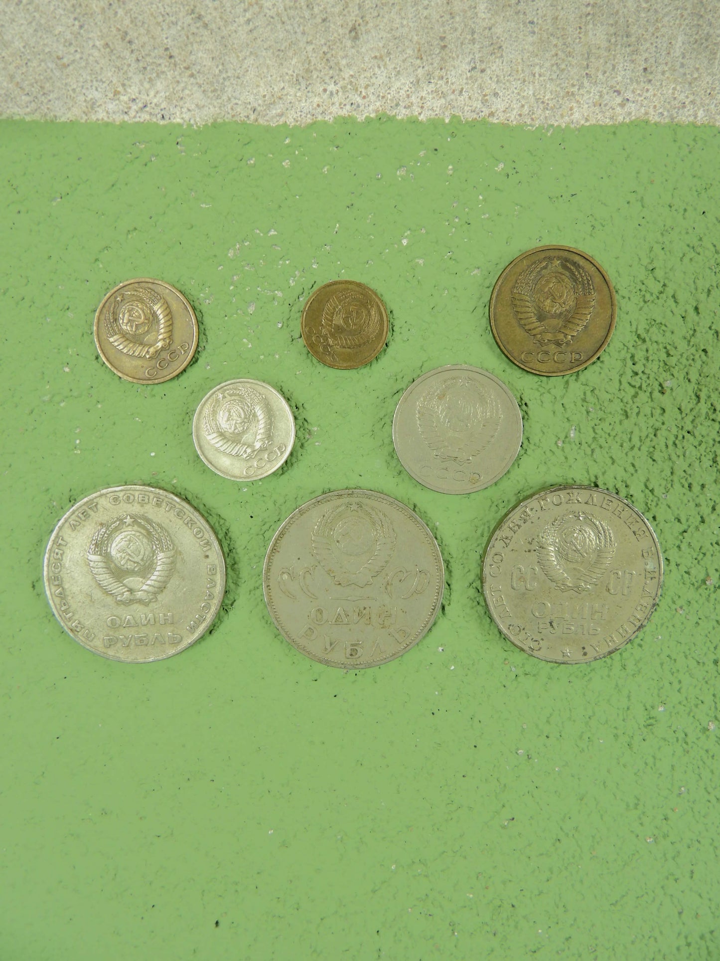 1960-'90 Soviet Ruble & Kopeck Set (8x)