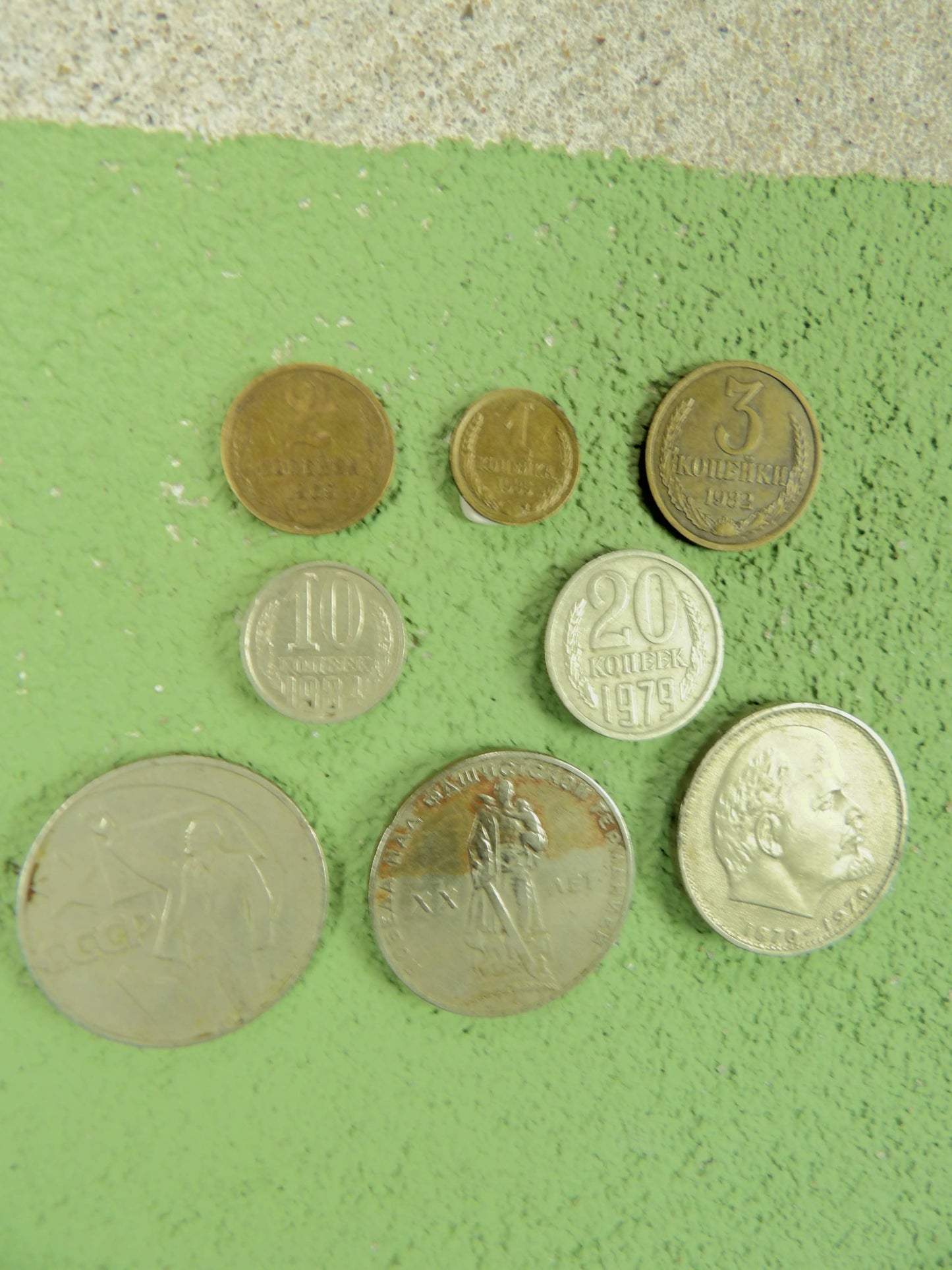 1960-'90 Soviet Ruble & Kopeck Set (8x)