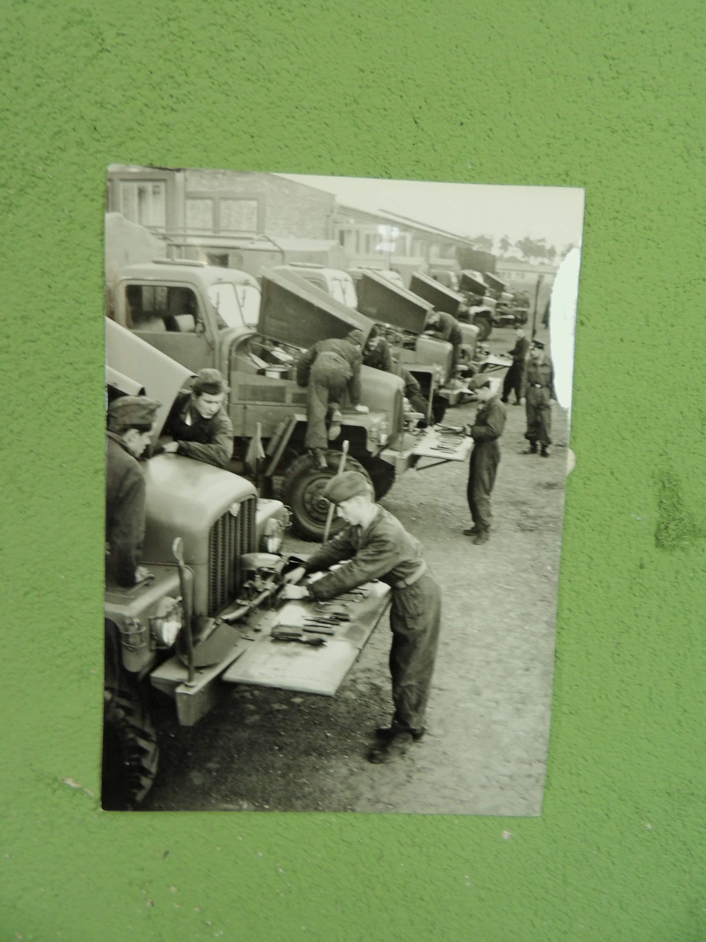 Large NVA / DDR Military Vehicle Photograph Original East German Army Print