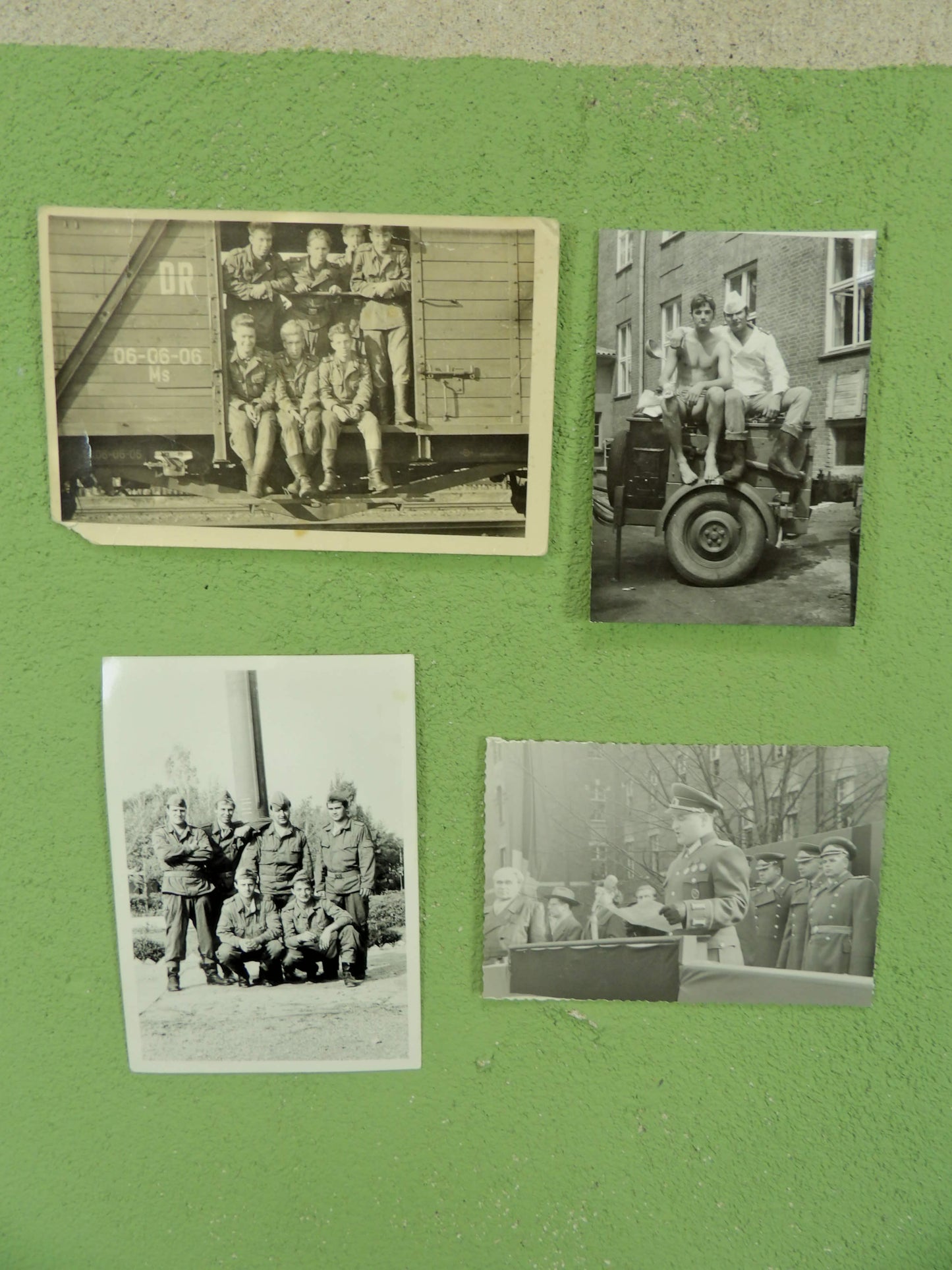 DDR / NVA Soldier Photo Bundle 4x Original East German Military Snapshots