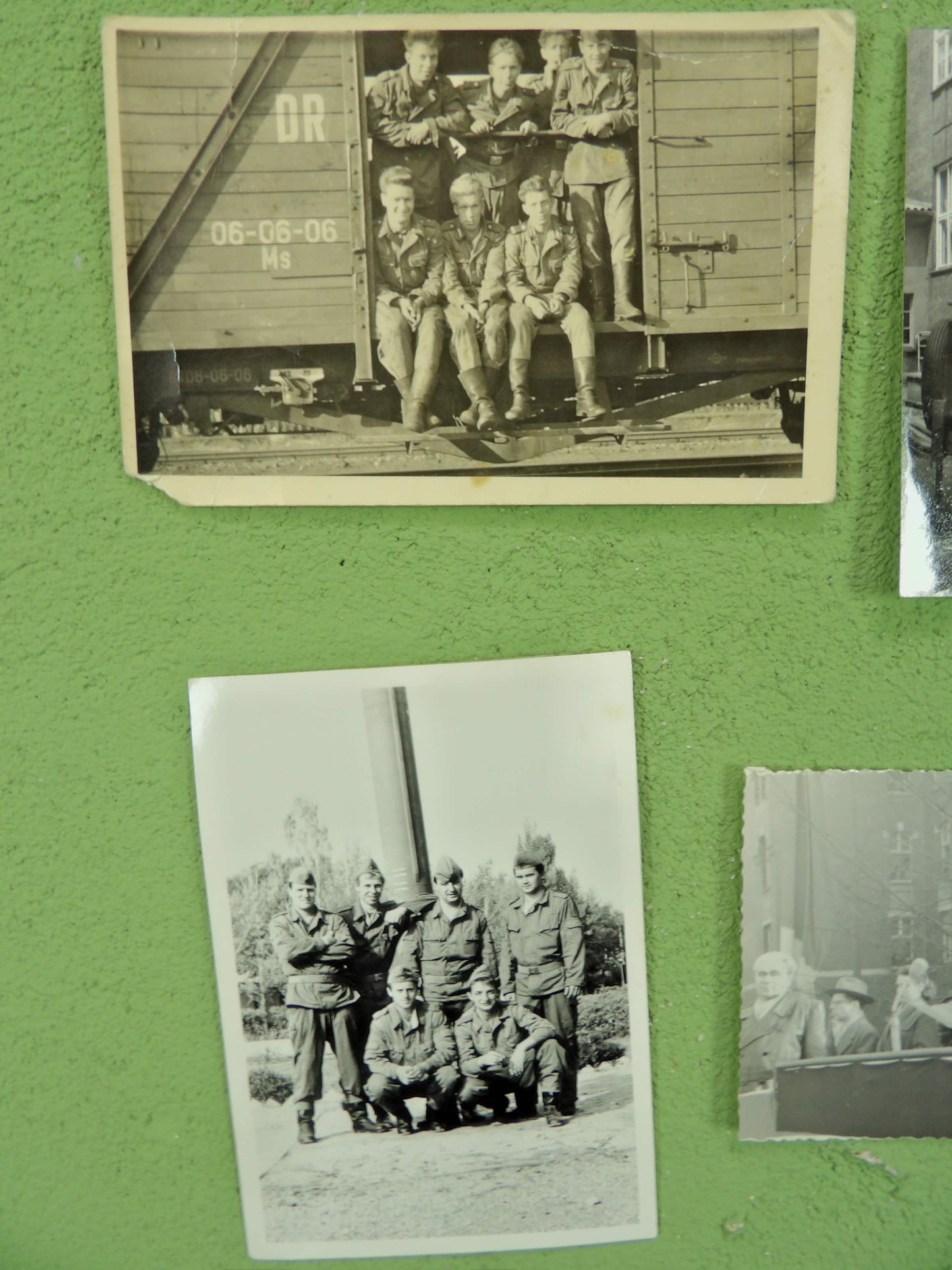DDR / NVA Soldier Photo Bundle 4x Original East German Military Snapshots