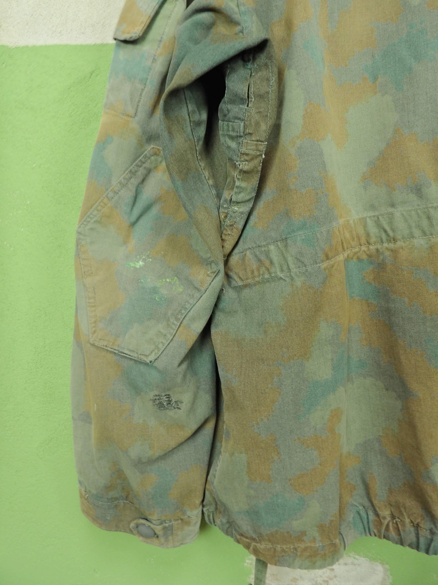 Issued DDR/NVA Scout Jacket M58 Blumentarn [size 3 : XL- regular)