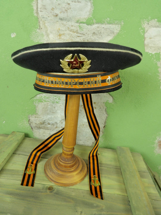 Гвардейский Черноморский Флот Soviet Navy Guards Black Sea Fleet Sailor Cap [59]