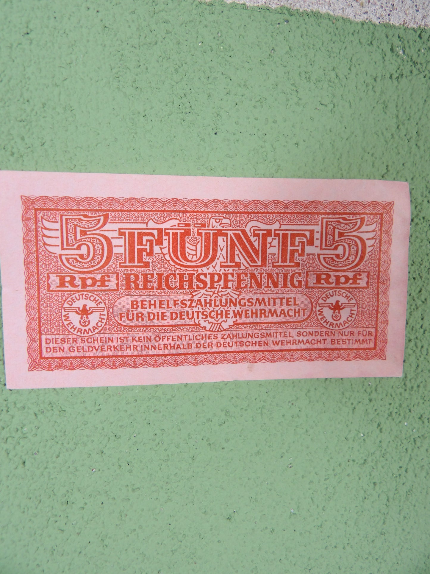Third Reich 5 Reichspfennig Deutsche Wehrmacht 1942