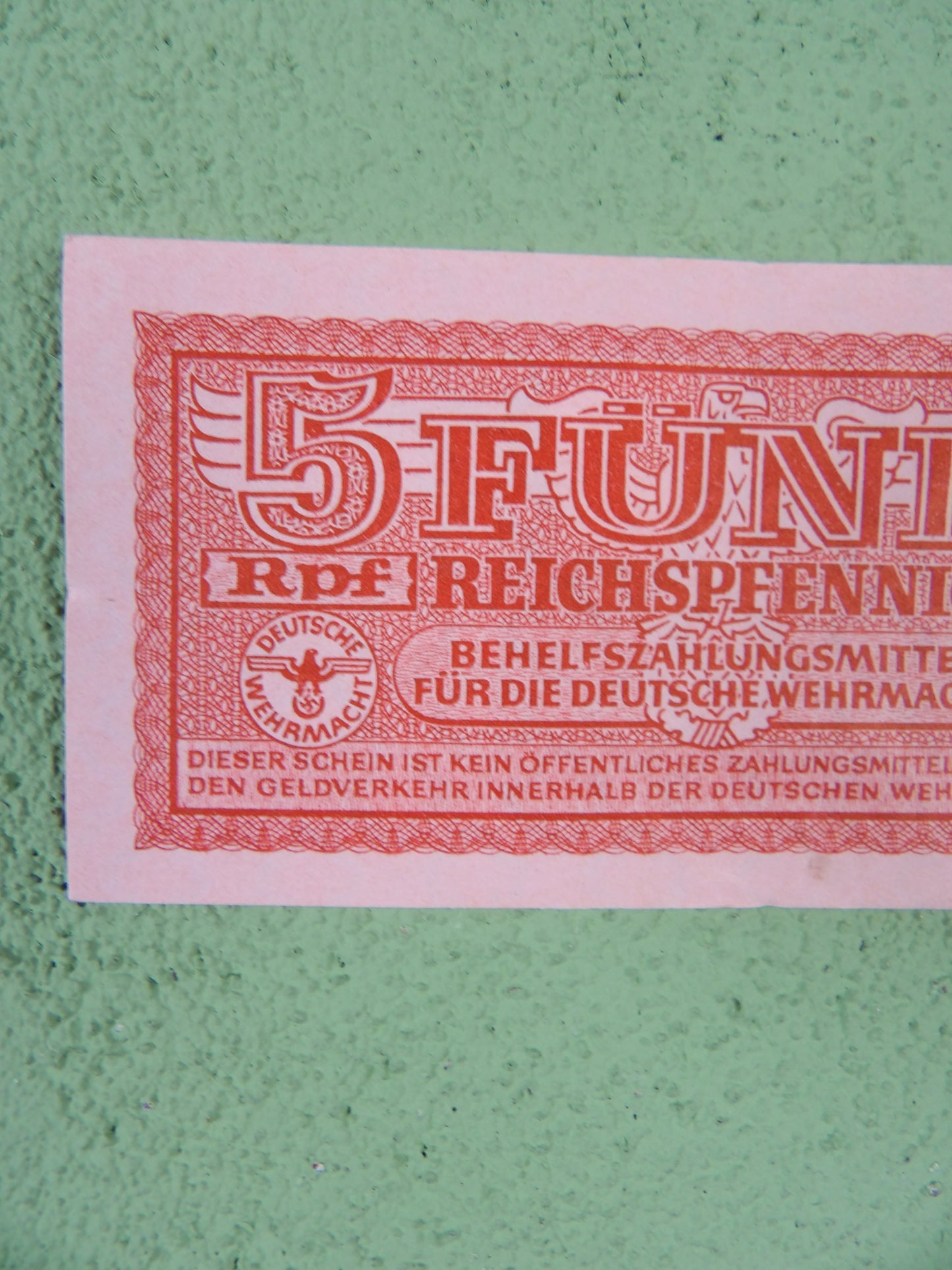 Third Reich 5 Reichspfennig Deutsche Wehrmacht 1942