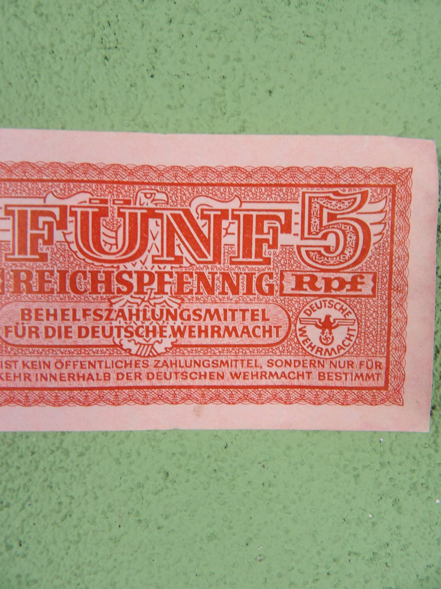 Third Reich 5 Reichspfennig Deutsche Wehrmacht 1942