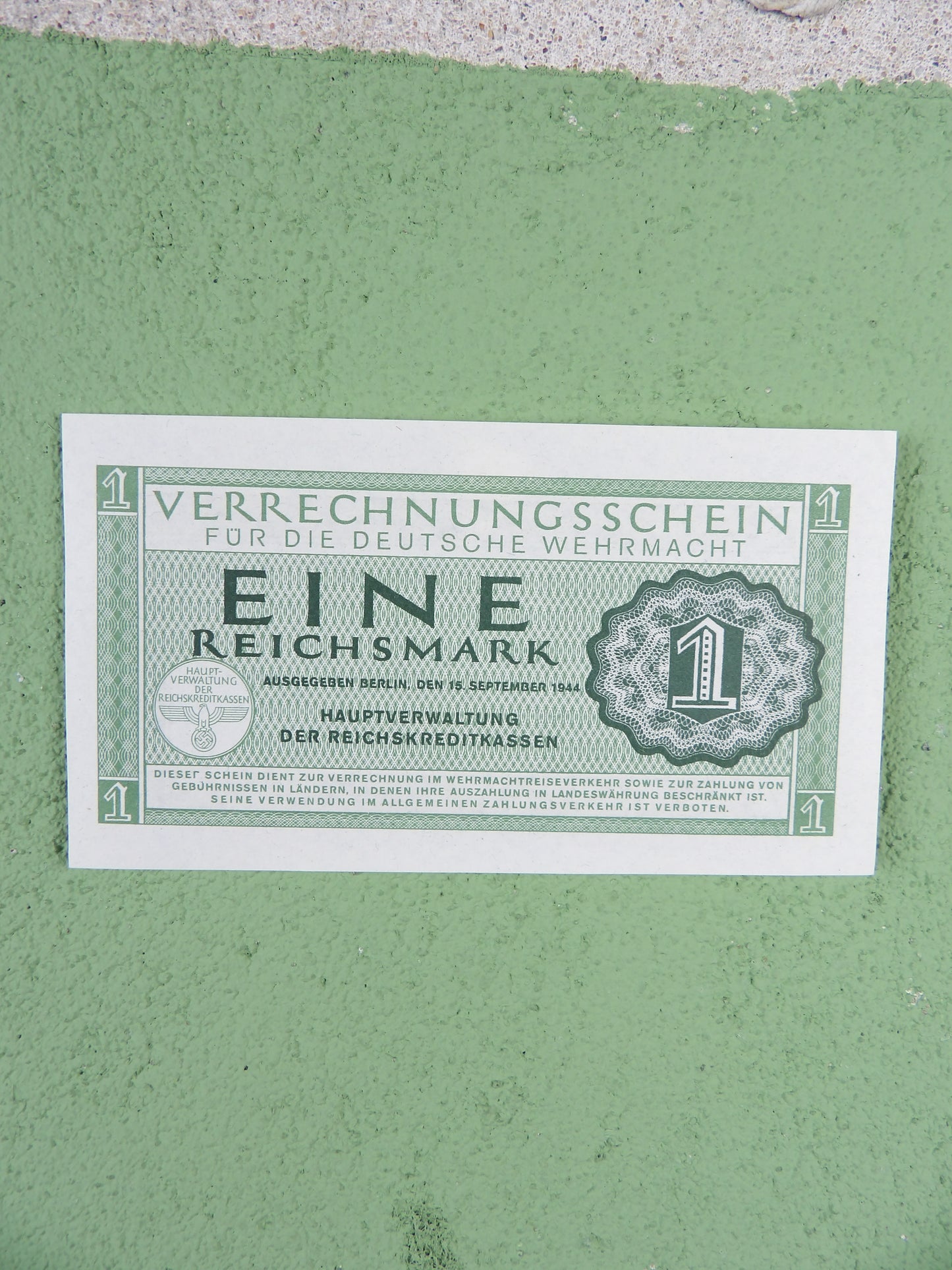 Third Reich 1 Wehrmacht  Reichsmark 1944