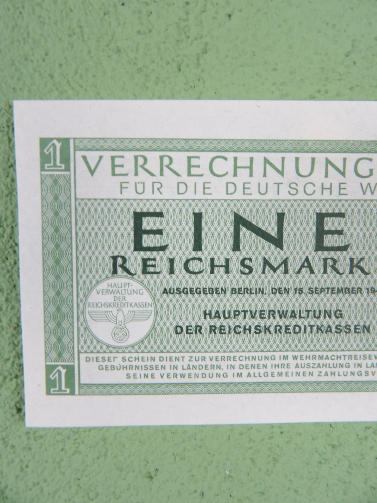 Third Reich 1 Wehrmacht  Reichsmark 1944