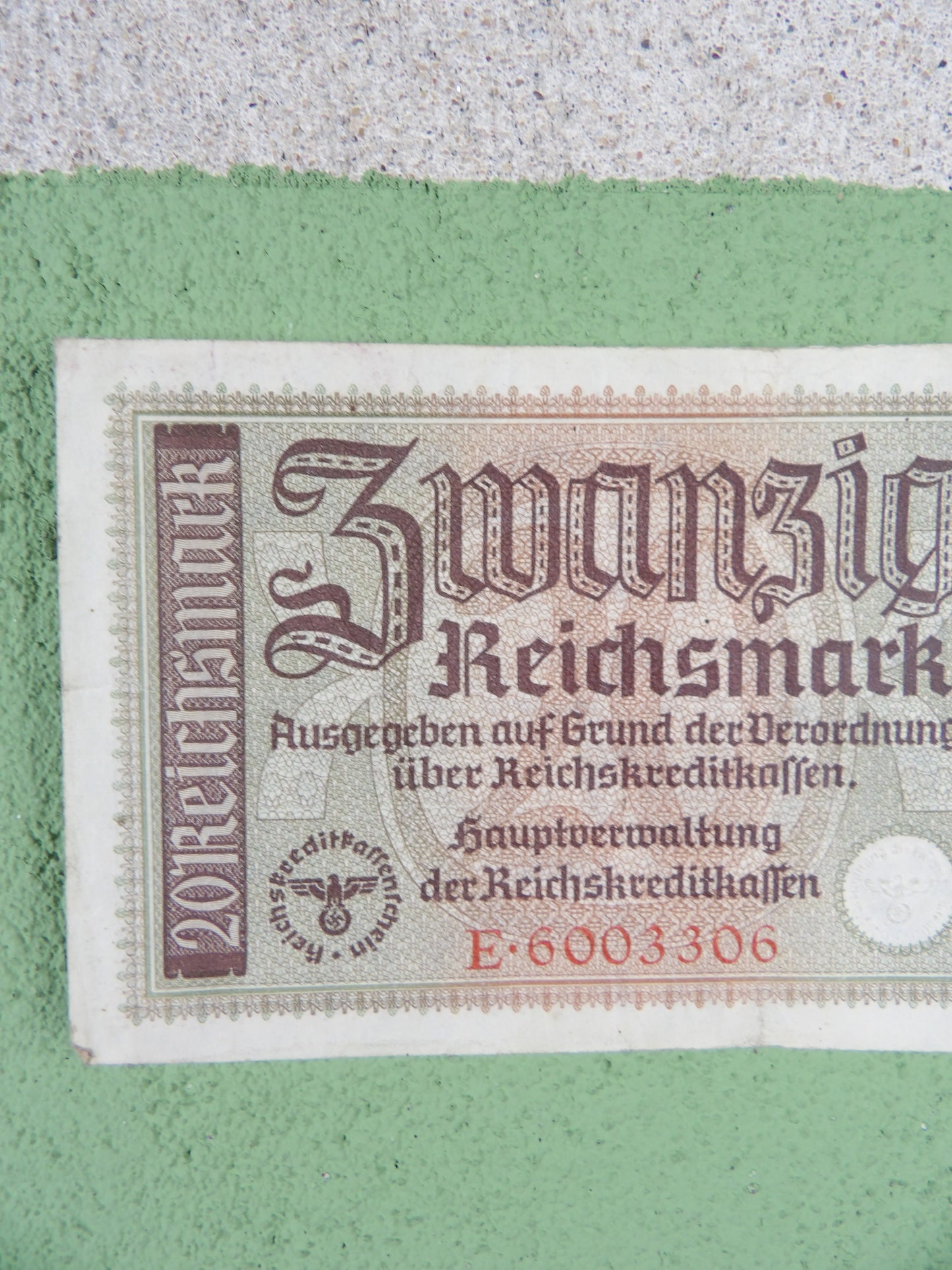 Third Reich 20 Wehrmacht Reichsmark 1944
