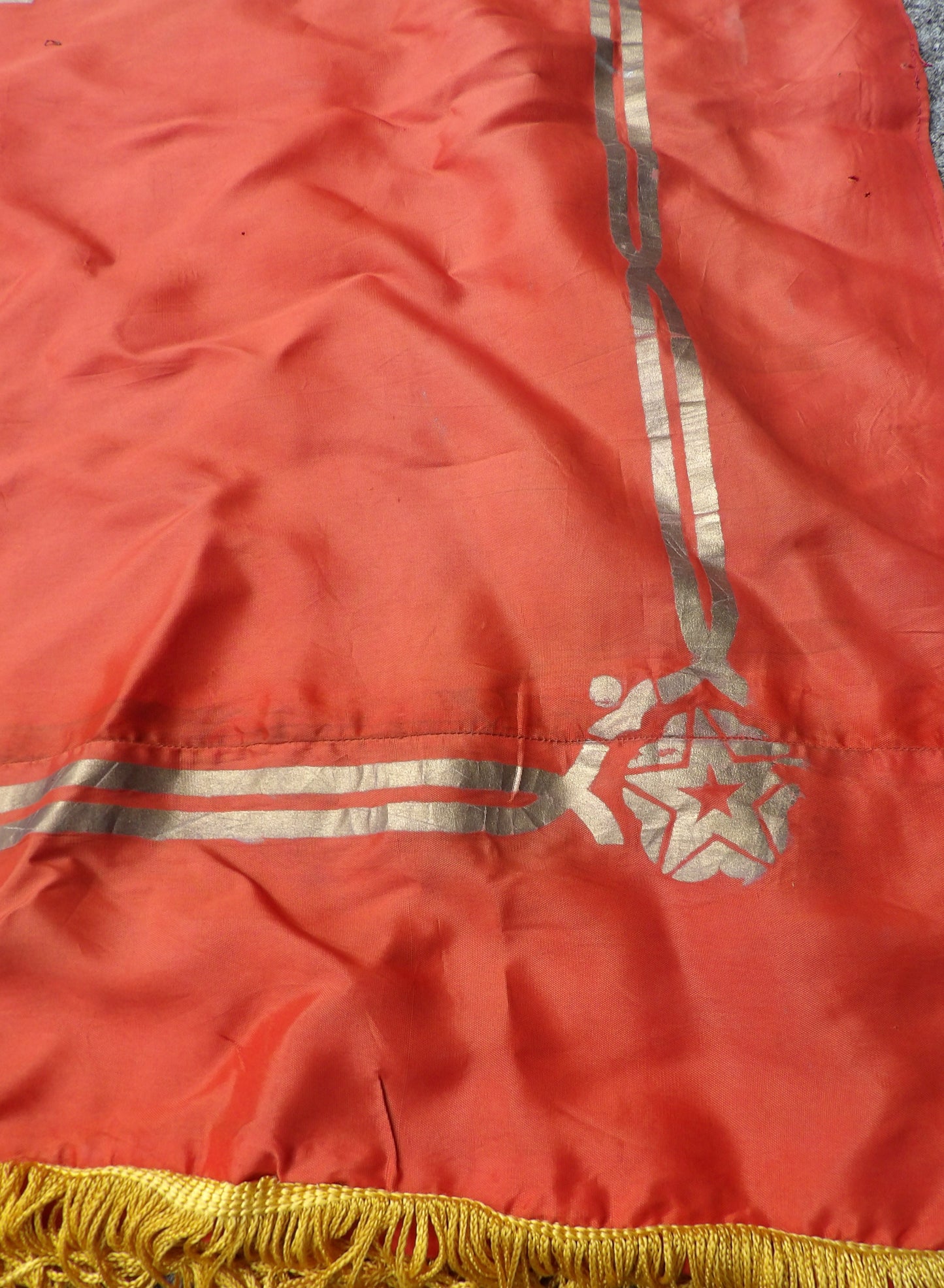 Soviet Propaganda Banner Flag 'Forward to the victory of Communism'