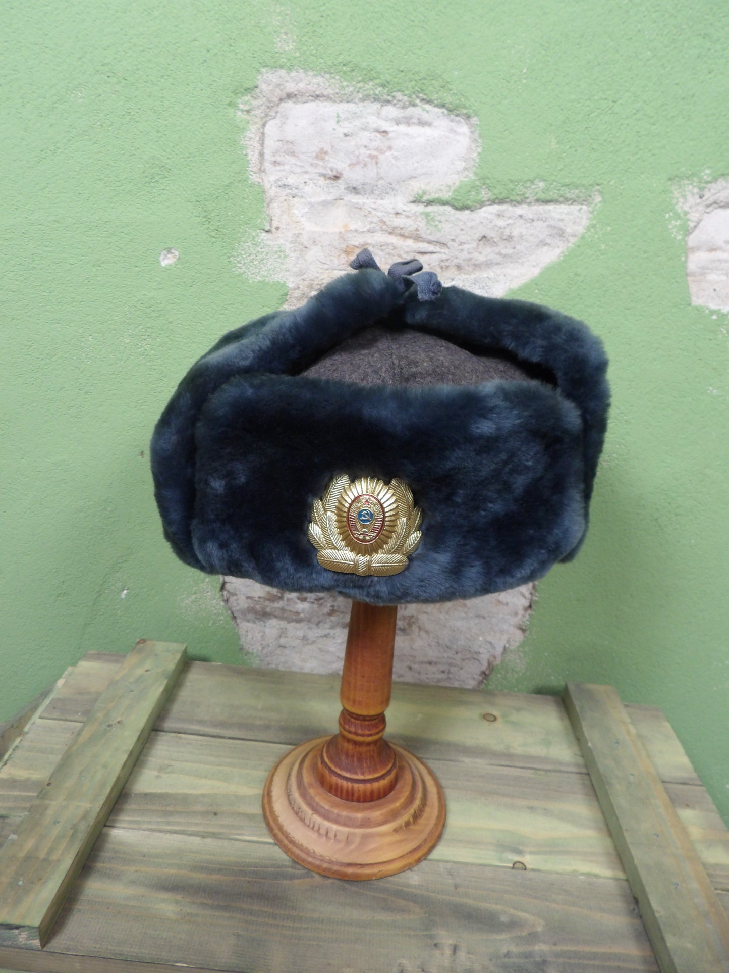 Unissued 1988 Soviet Militsiya Police Fur Ushanka [58]