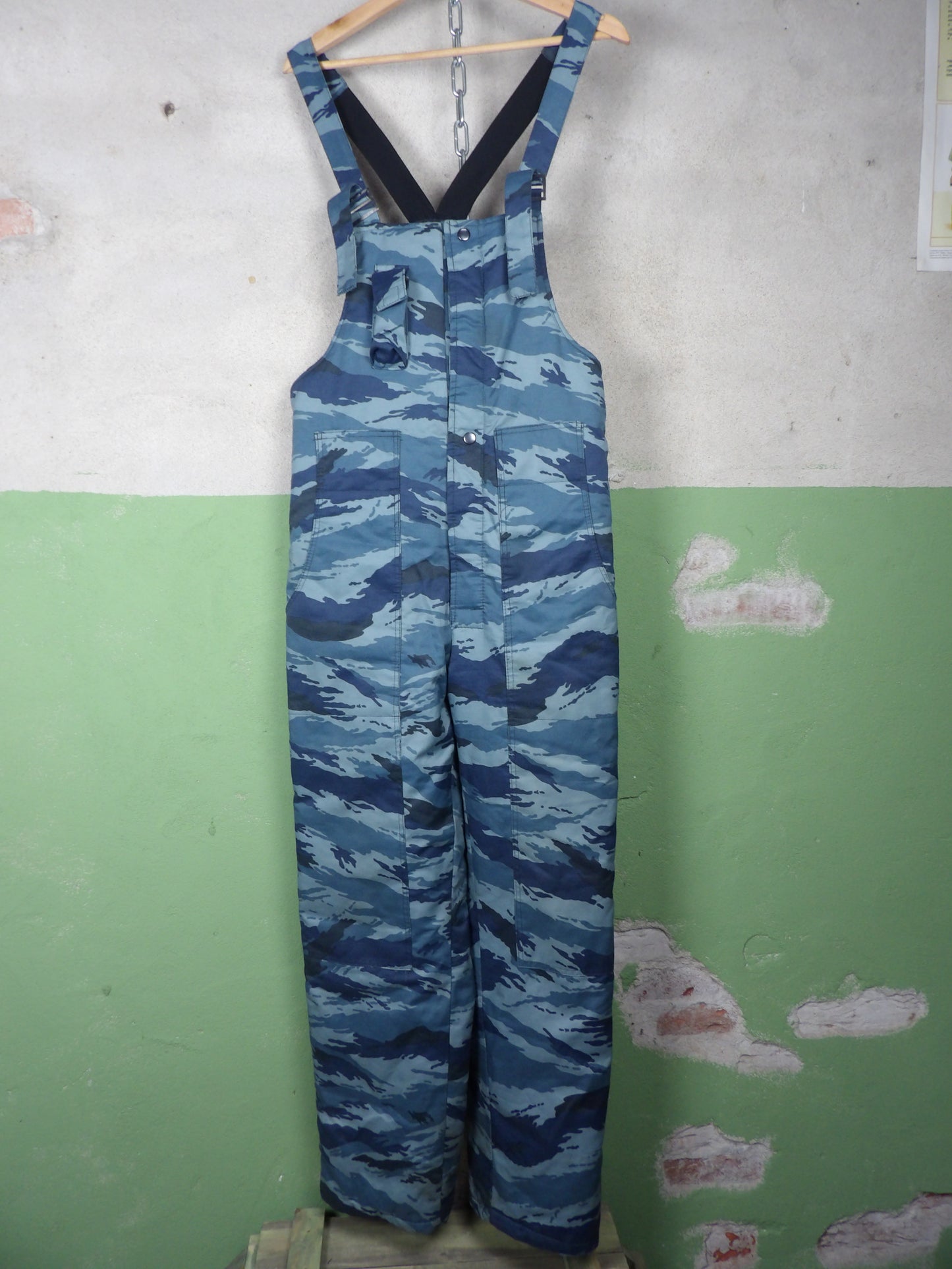Unissued 1995-2010 Russian OMON Blue Kamysh Semi-Coveralls Winter Pants