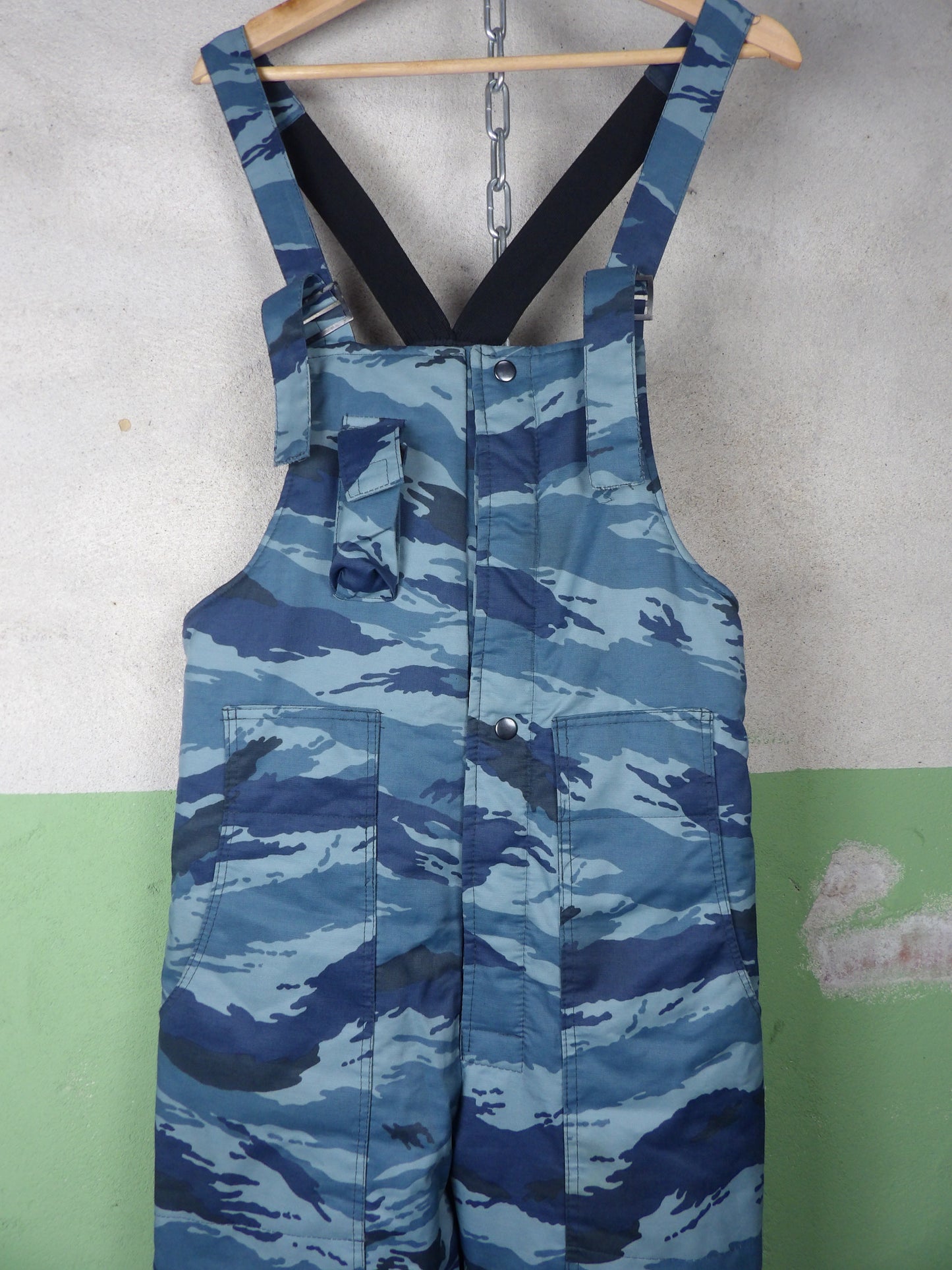 Unissued 1995-2010 Russian OMON Blue Kamysh Semi-Coveralls Winter Pants