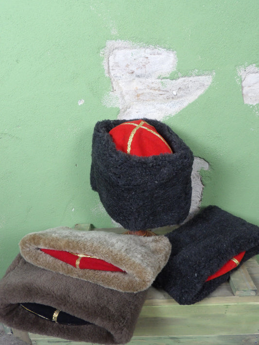 Cossack Papakha (Grey & Brown)