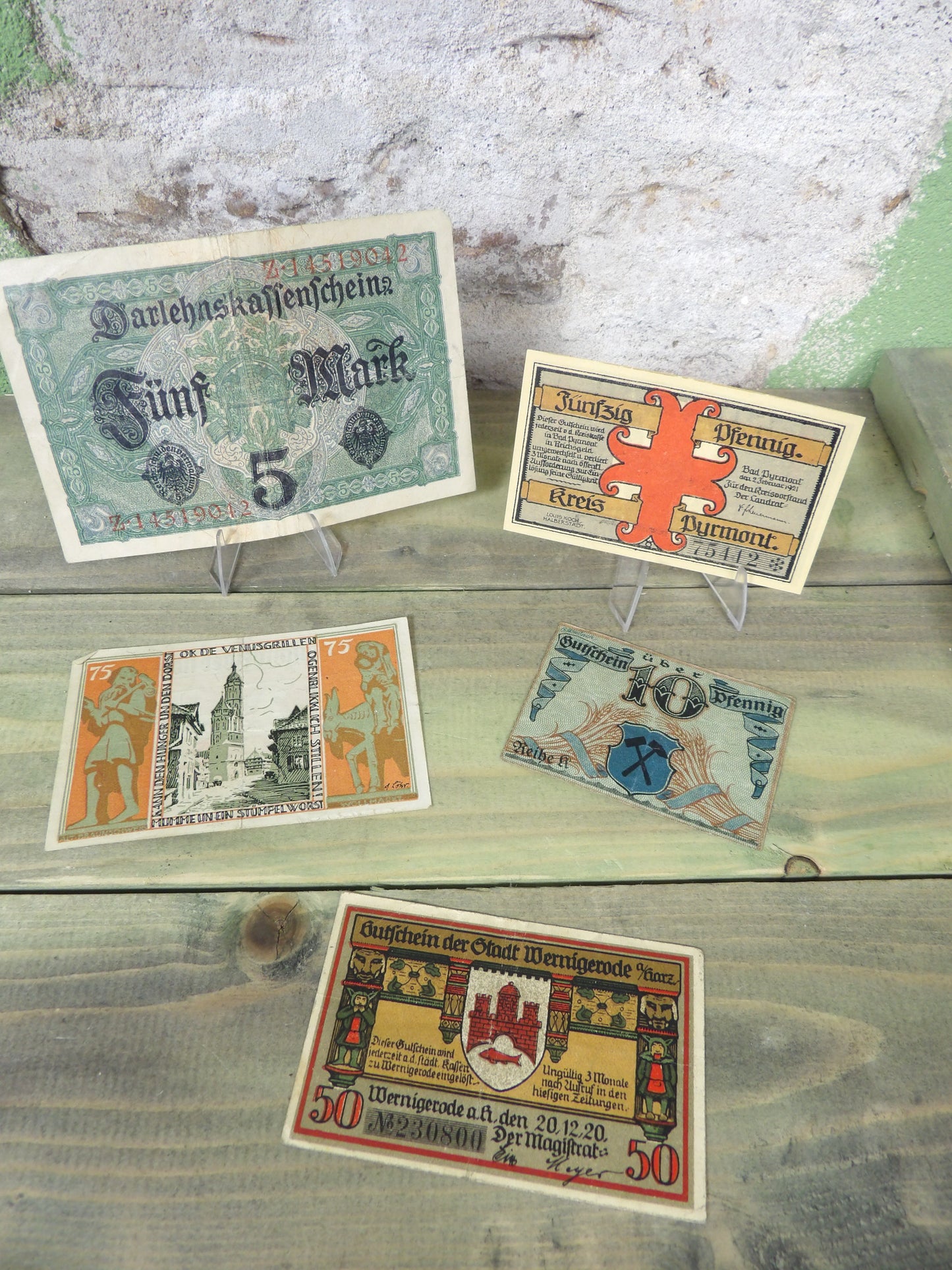 1918-1923 German Weimar Notgeld / Emergency Money Bundle set