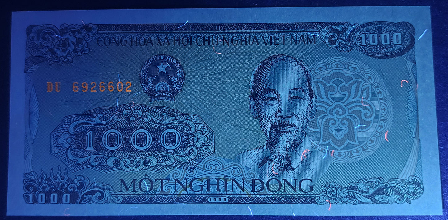 1000 Vietnamese Dong Unissued
