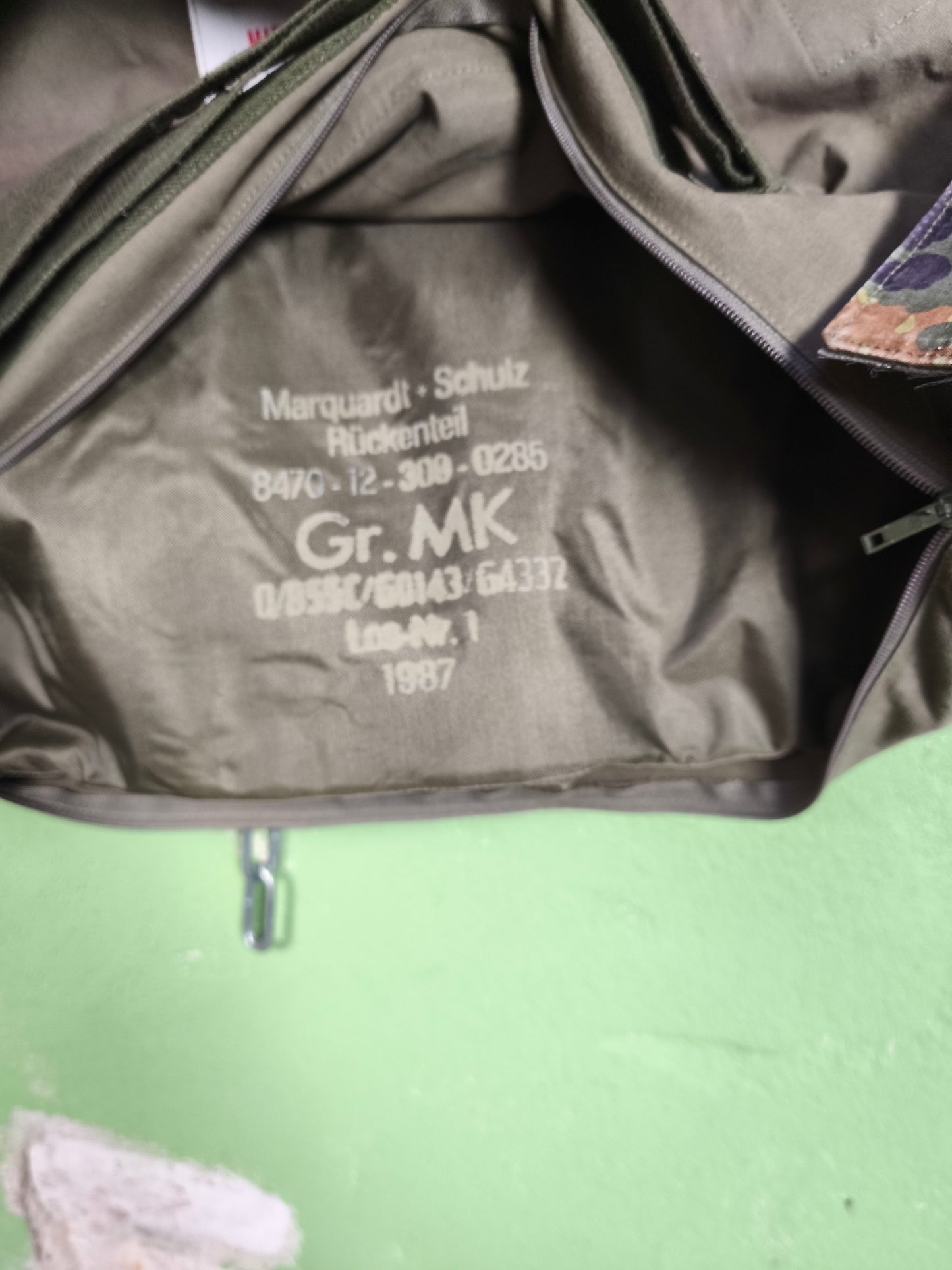 Issued German Flecktarn Flak Vest + Full Kevlar Inserts