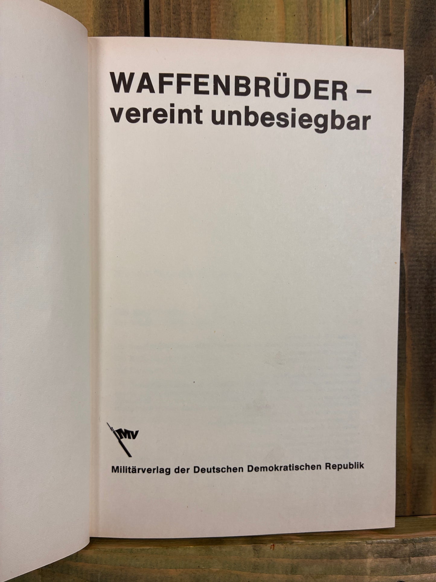 1975 Waffenbrüder Brothers in Arms — East German Warsaw Pact Book