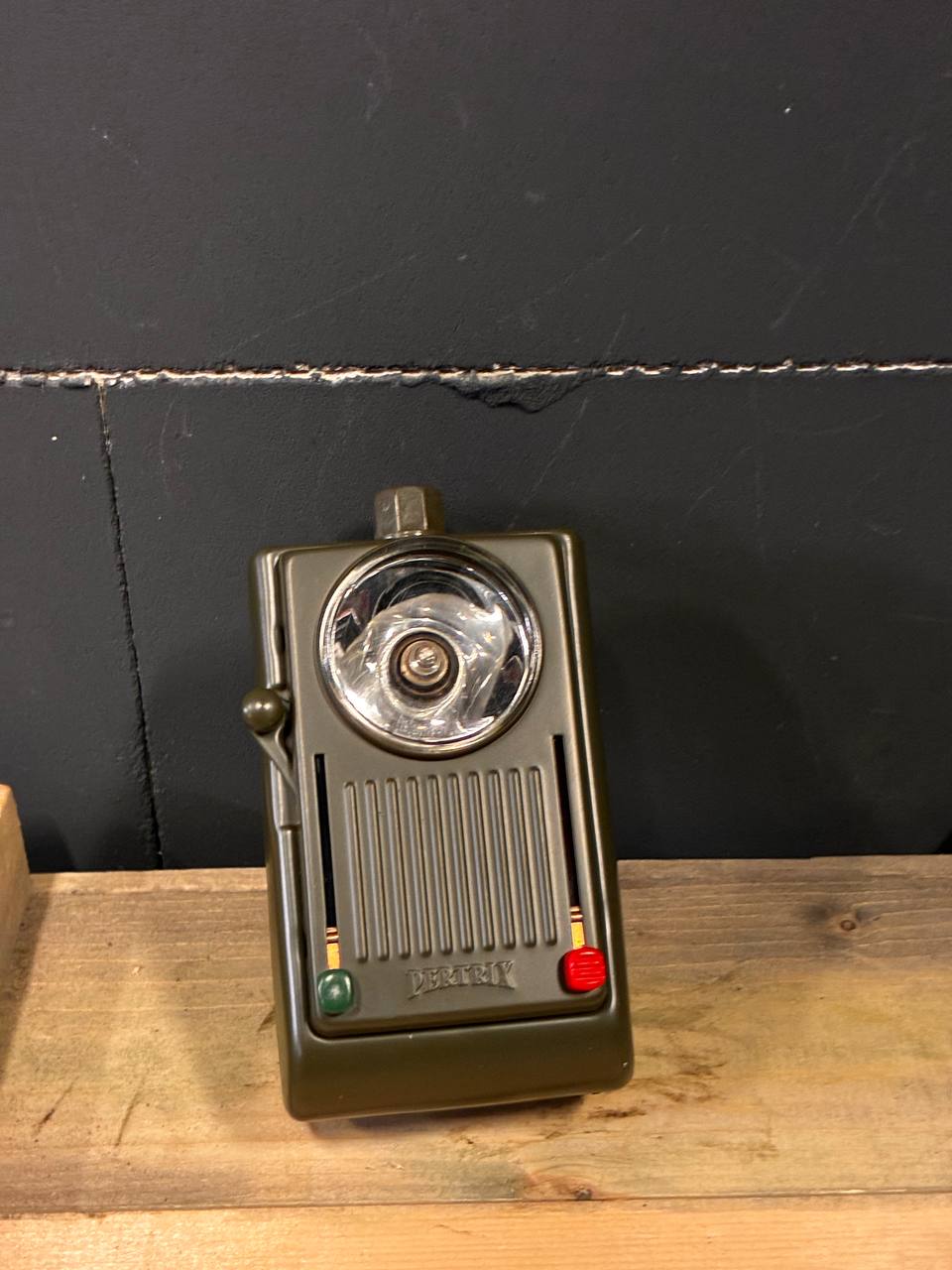Cold War Era Pertrix Military Signal Flashlight Red & Green Filters & Signaling