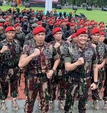 Indonesian KOPASSUS (SF) "Flowing Blood" Camouflage Combat Shirt L