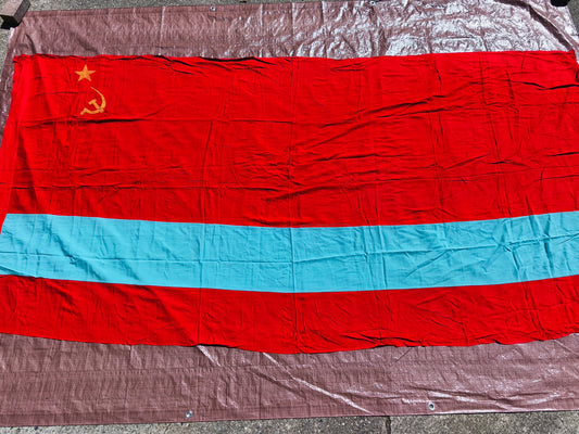 Kazakhstan KSSR Banner Flag 300x130cm / 118''x51''