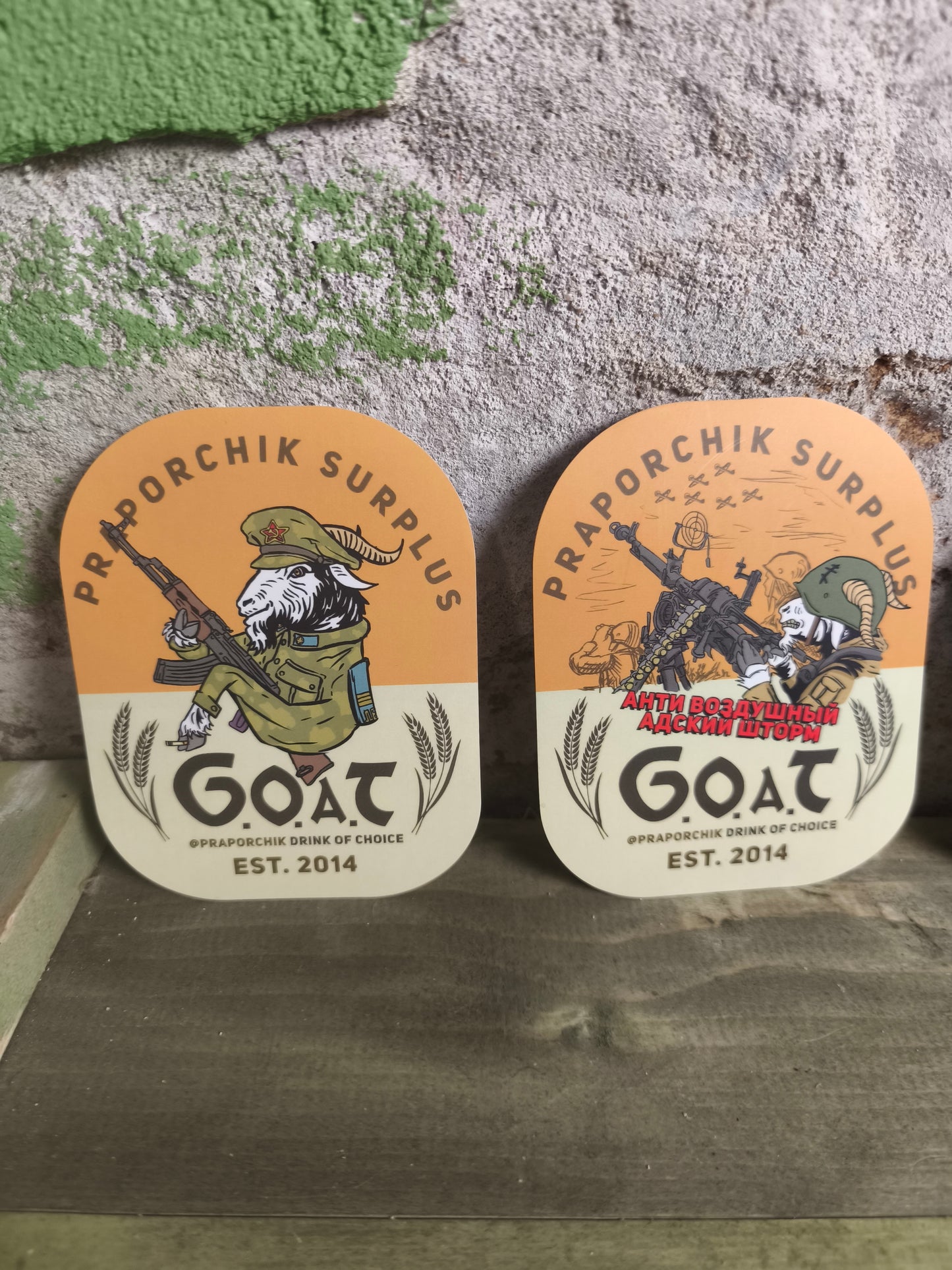 Praporchik GOAT Sticker Set (4 pieces)