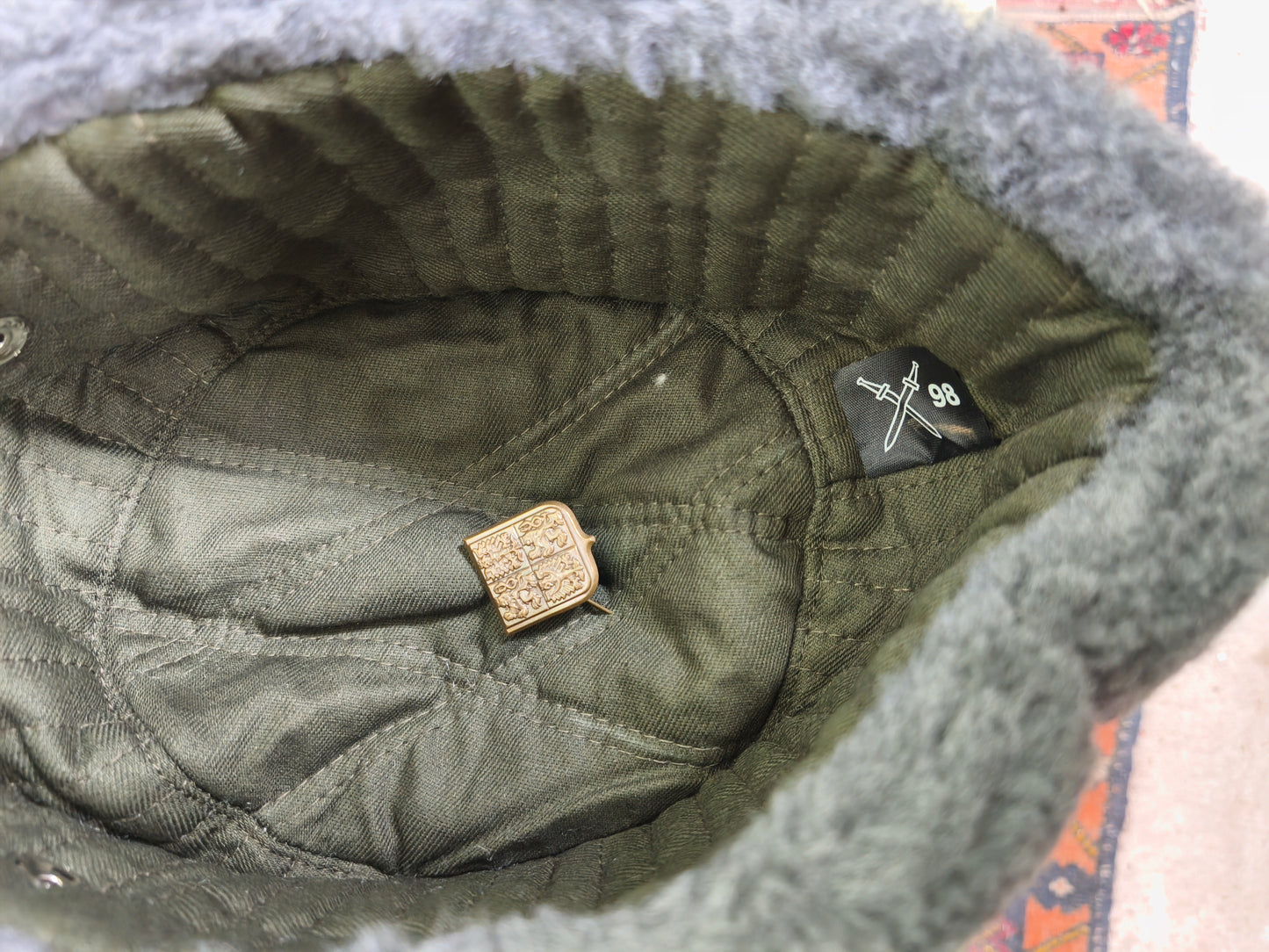 Unissued 1998 Czech Ushanka + Pin (Small sizes)