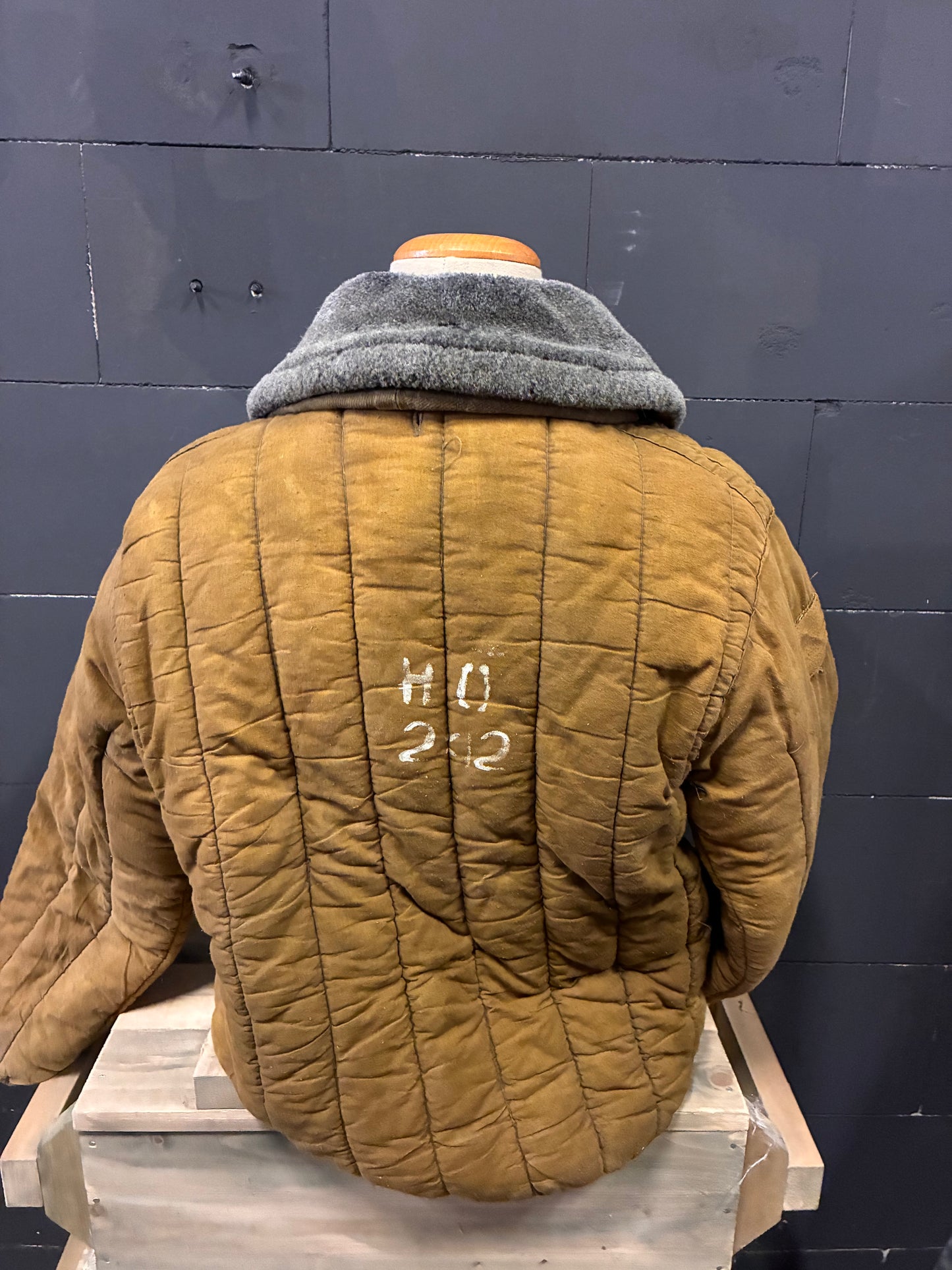Issued Soviet Winter Liner with faux fur collar 48-2