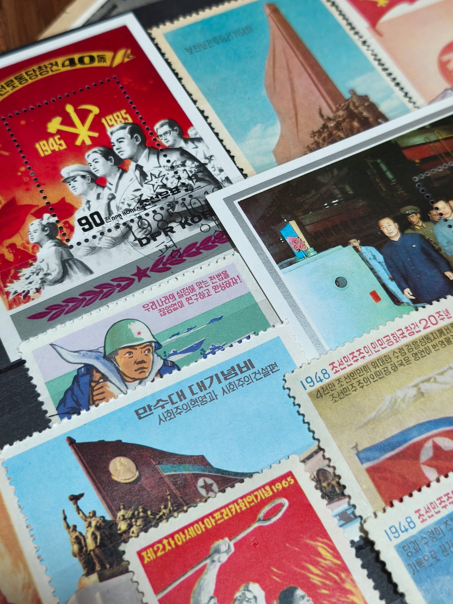 (NEW STOCK) DPRK North Korea Mystery Stamp Set (10 pieces)