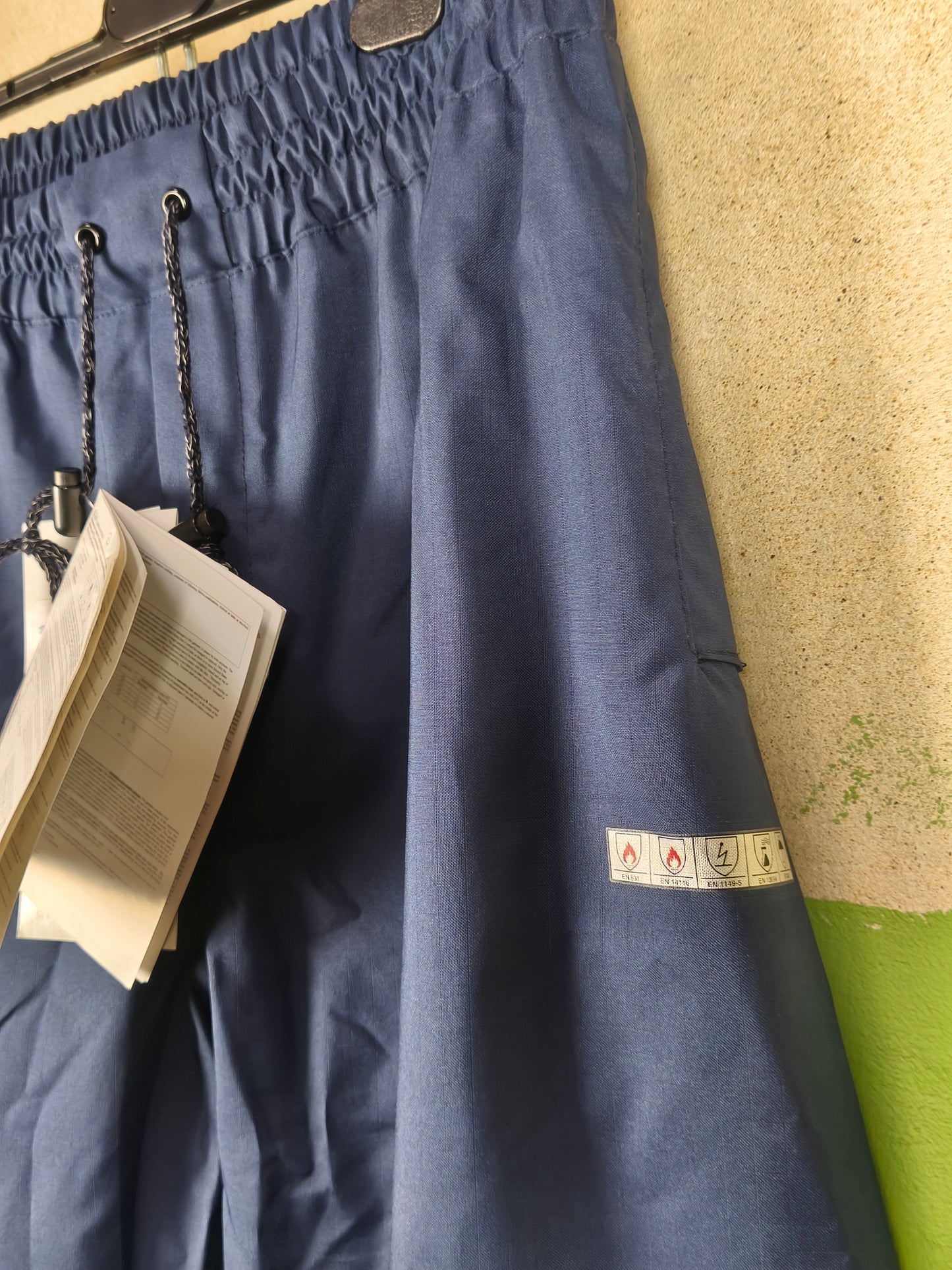 Sioen EKOFISH Flame retardant and antistatic rain pants Navy-Blue