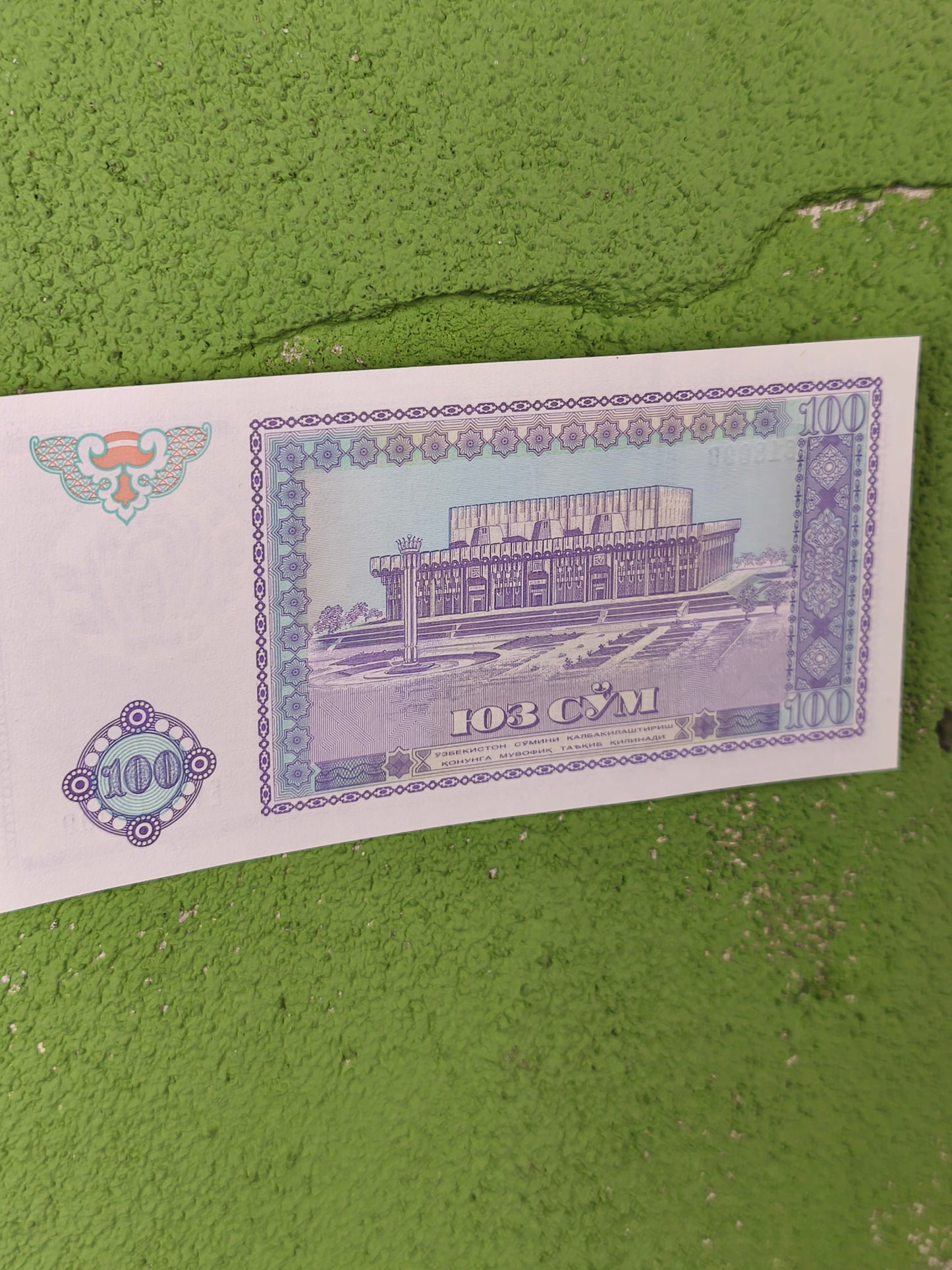 Uzbekistan 100 So'm (Sum) Banknote (1994)