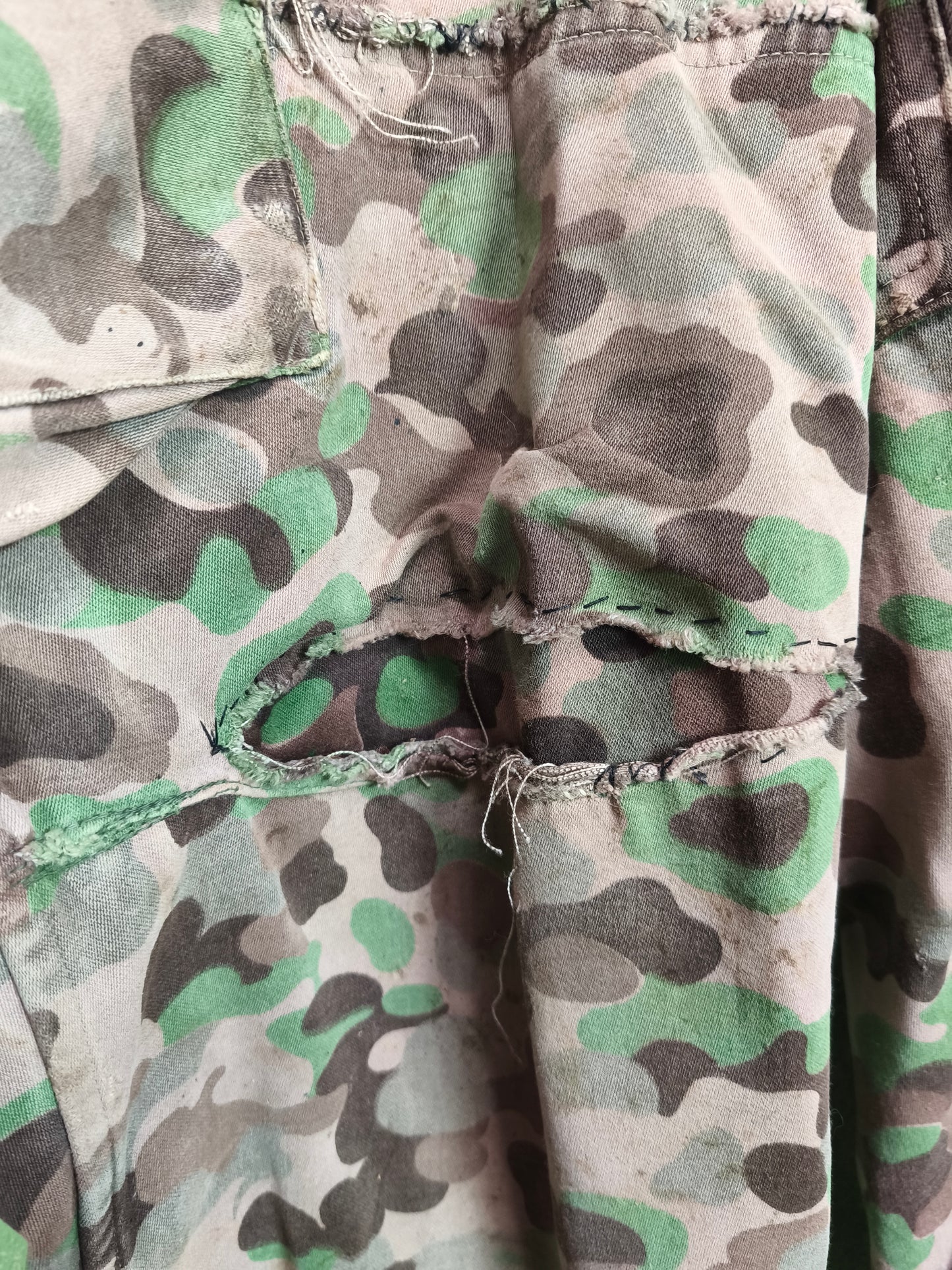 Issued Austrian Army Pea Dot / Erbsentarn Field Pants [S-Long]