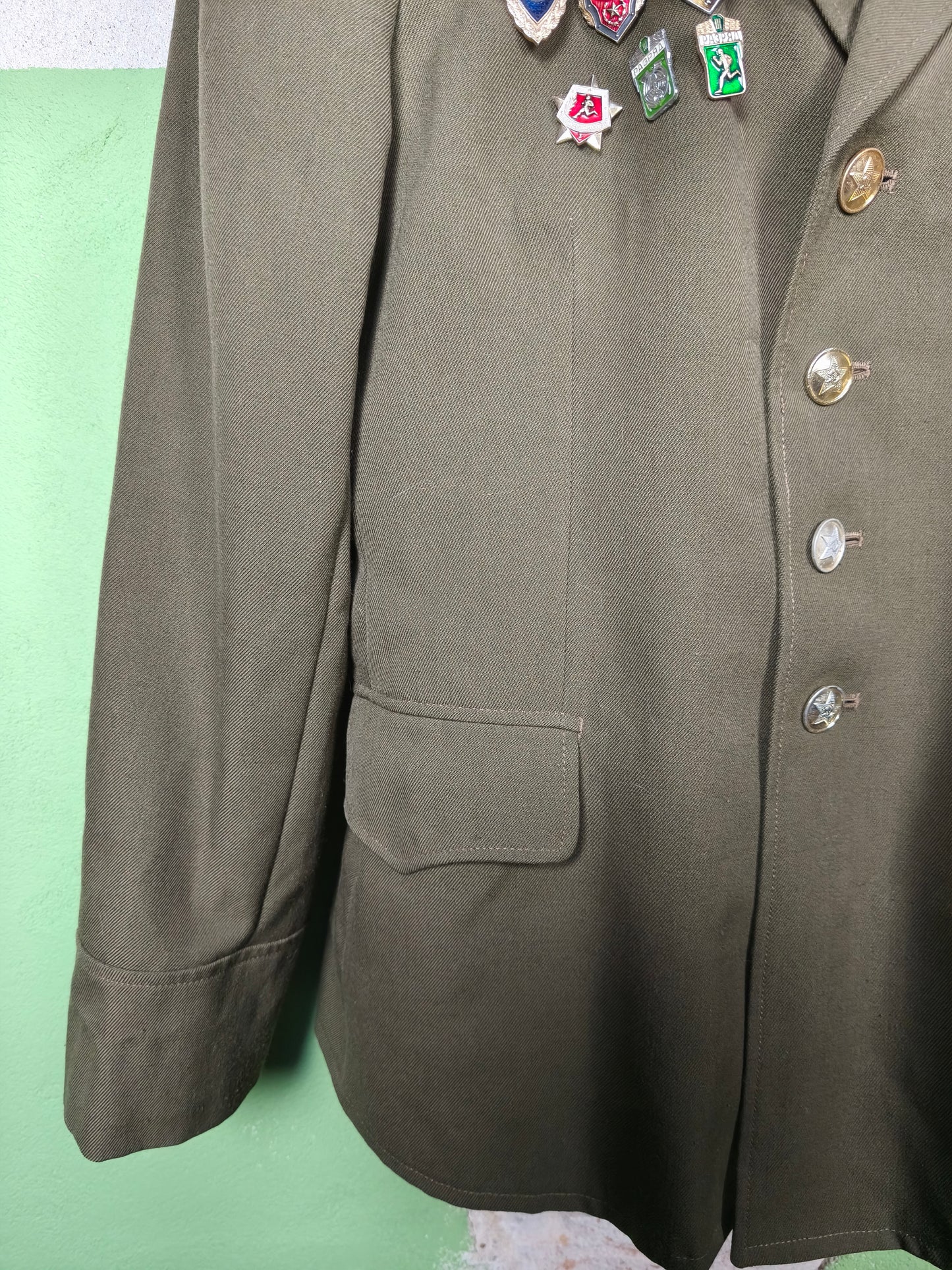 Soviet PV KGB Border Guard Dress Jacket+Shirt/Tie [52/4]