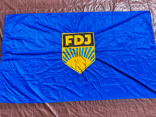 DDR FDJ Banner Flag 200x110cm / 79''x 43''