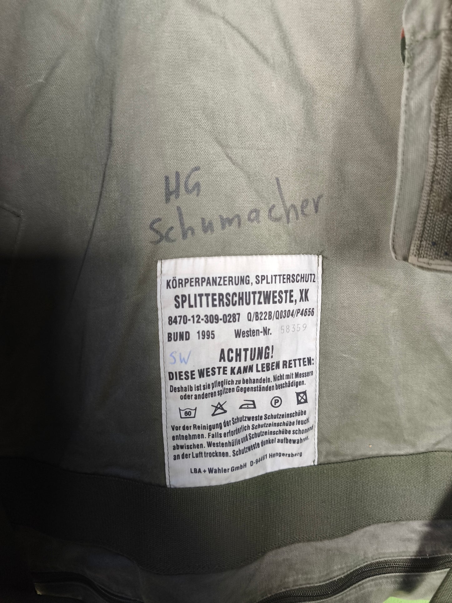 Issued German Flecktarn Flak Vests