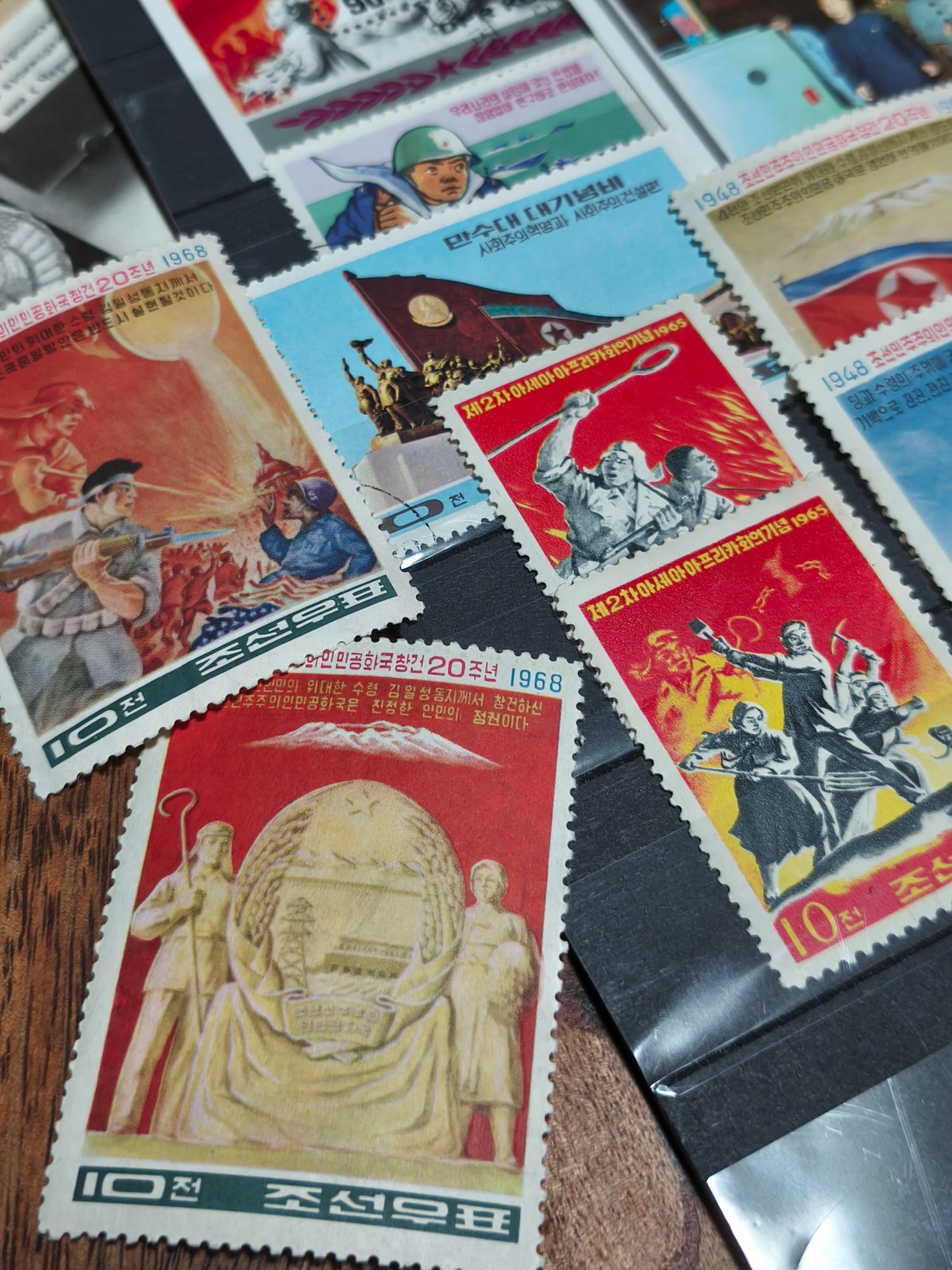 (NEW STOCK) DPRK North Korea Mystery Stamp Set (10 pieces)