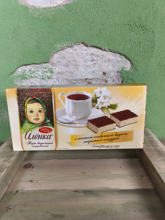 Russian Alyonka Waffers Cakes with cream filling