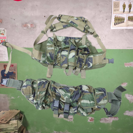 2000 Vympel Ak Chest Rig + Combat Belt M81 Woodland