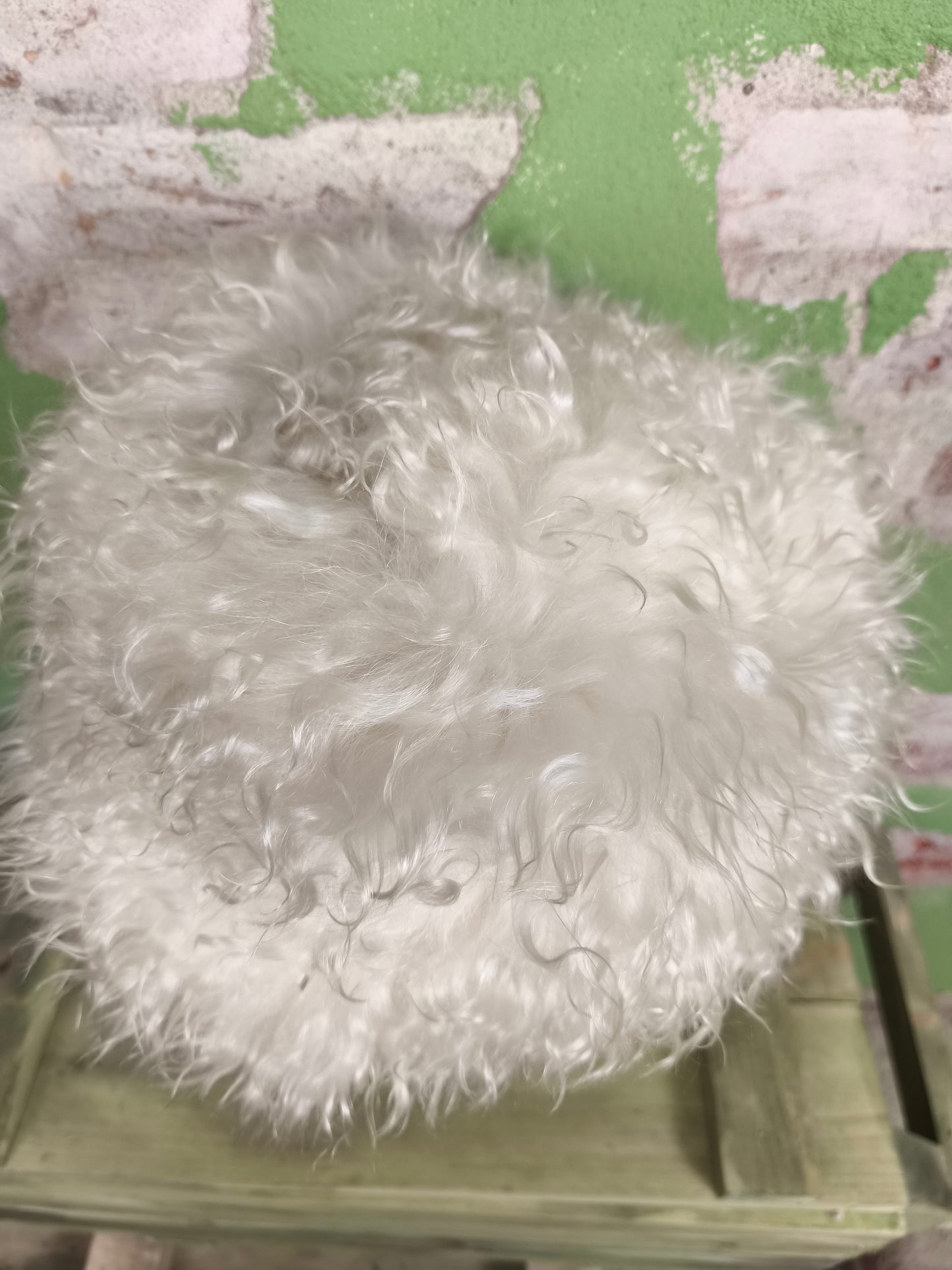 Dagestan Papakha Sheepskin Fur Hat- White