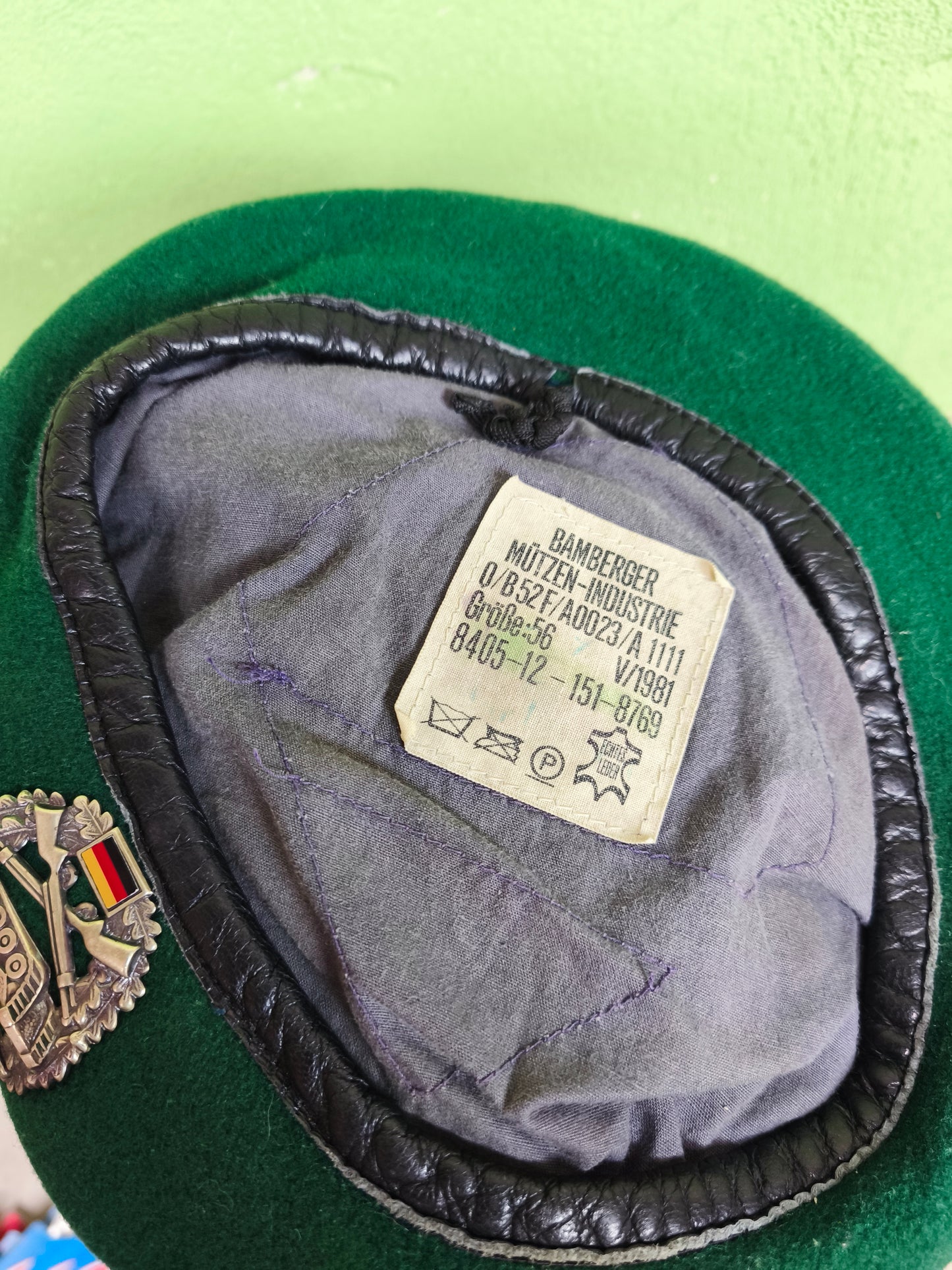 German Bundeswehr Berets (Sanitäter, Panzergrenadier, Jägertruppe)