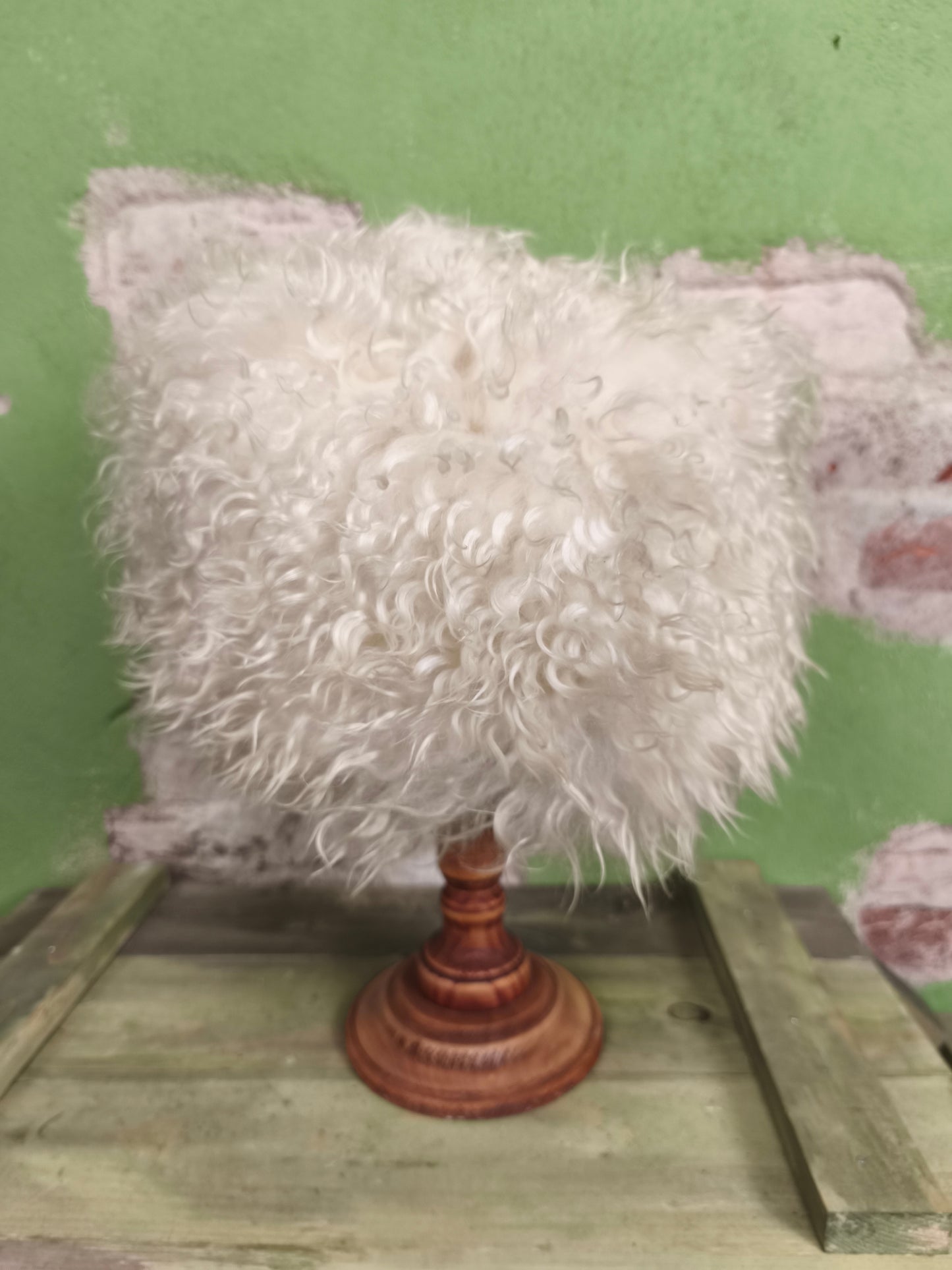 Dagestan Papakha Sheepskin Fur Hat- White